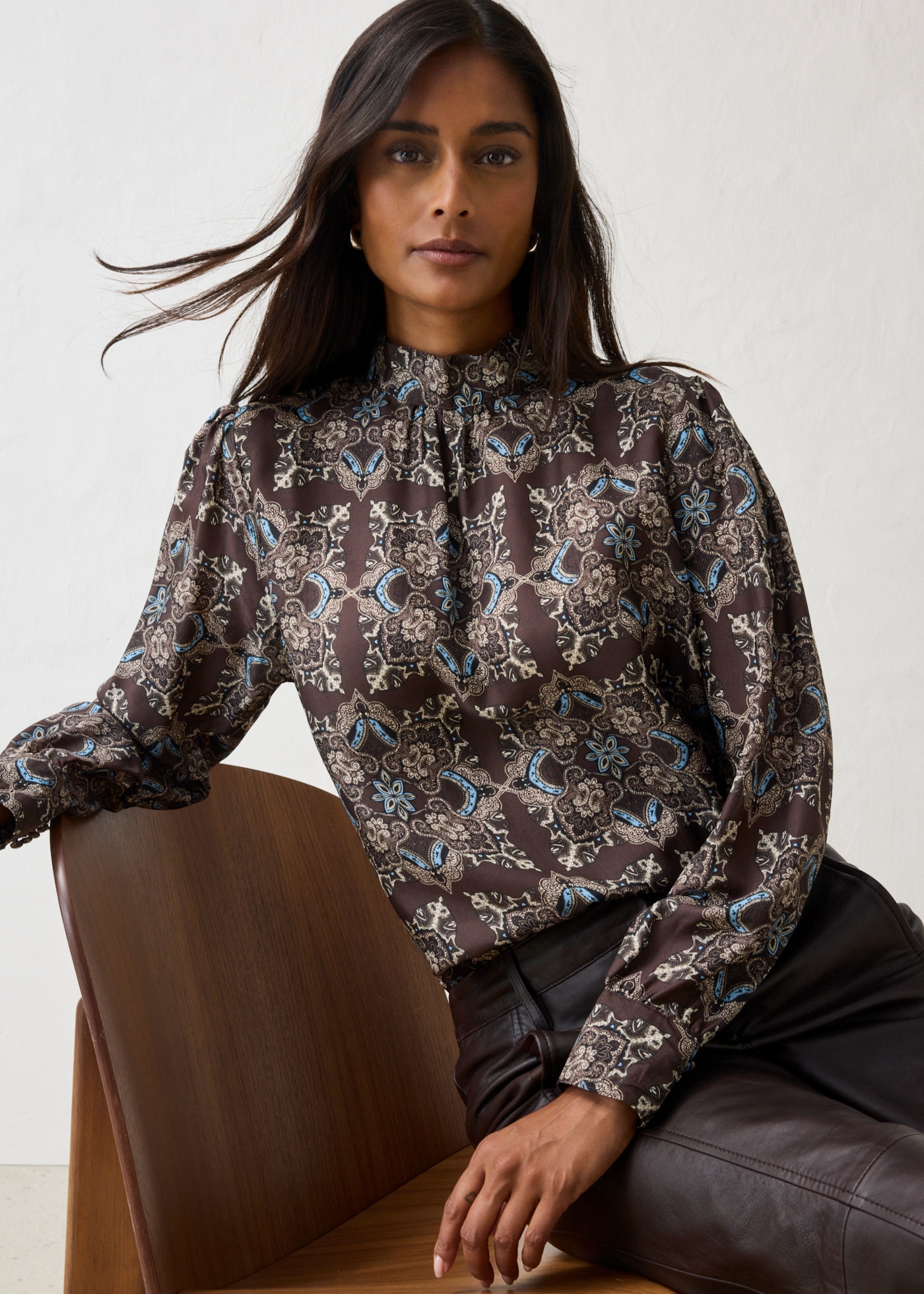 bonprix Tunika aus Cupro und Seide, mit seidig-weicher Haptik, Loose Fit