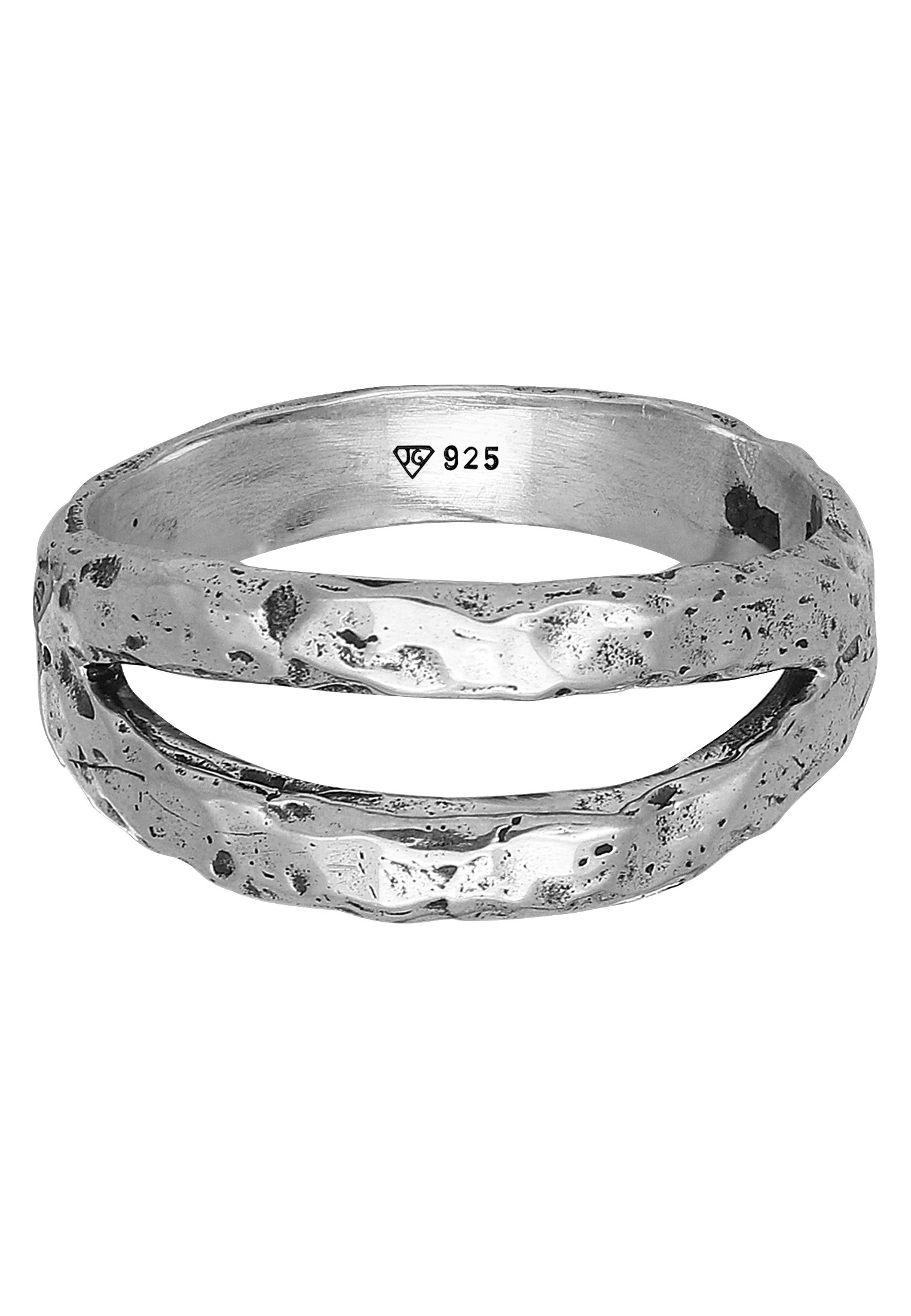 HAZE & GLORY Silberring »Ring Bandring - Twin Oxid Finish 925 Silber«