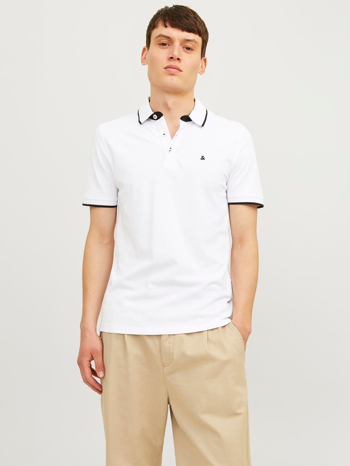 Jack & Jones Poloshirt »JJEPAULOS POLO SS 2PK MP NOOS«, (Packung, 2 tlg., 2er-Pack)