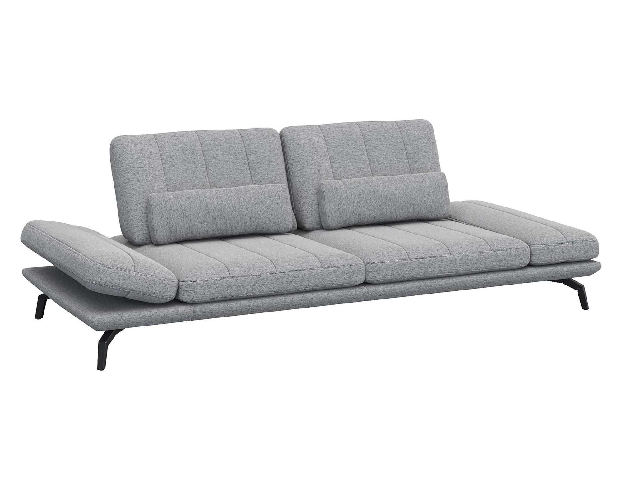 FLEXLUX 3-Sitzer »Tropea Funktionssofa, Designsofa, Relaxfunktion, TV-Couch,« mit Armteilverstellung sowie Sitztiefenverstellung, Breite 252 cm