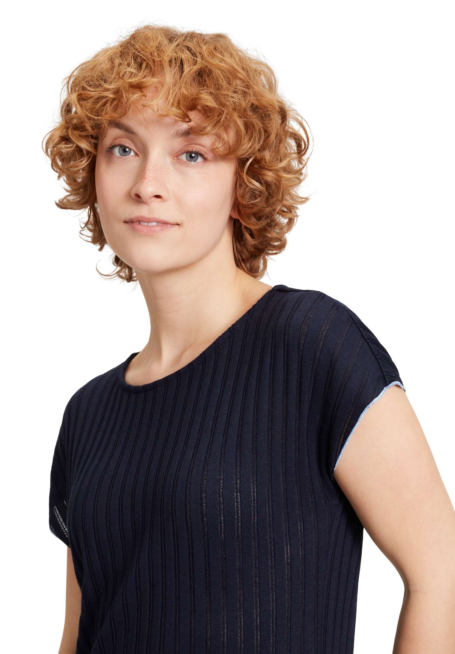 Cartoon Sweatshirt »Casual-Shirt mit Rippenstruktur«