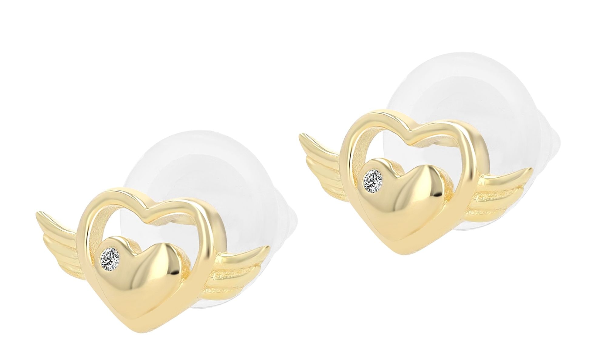 Adelia´s Paar Ohrstecker »Damen Ohrringe ¿ Ohrstecker aus 925 Silber mit Zirkonia«