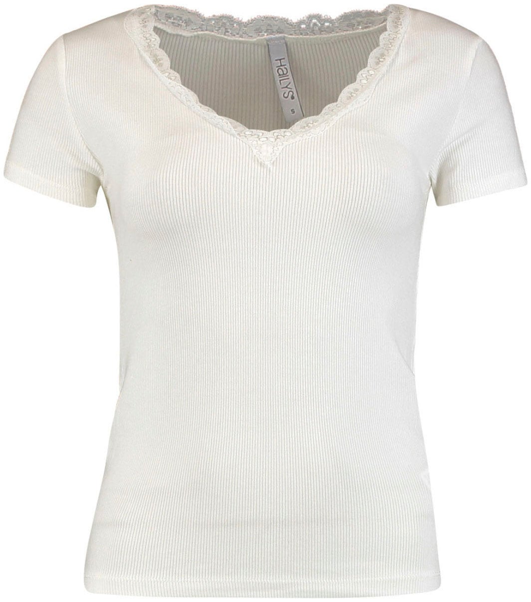 HaILY'S V-Shirt, mit Spitze bestellen online bei OTTO