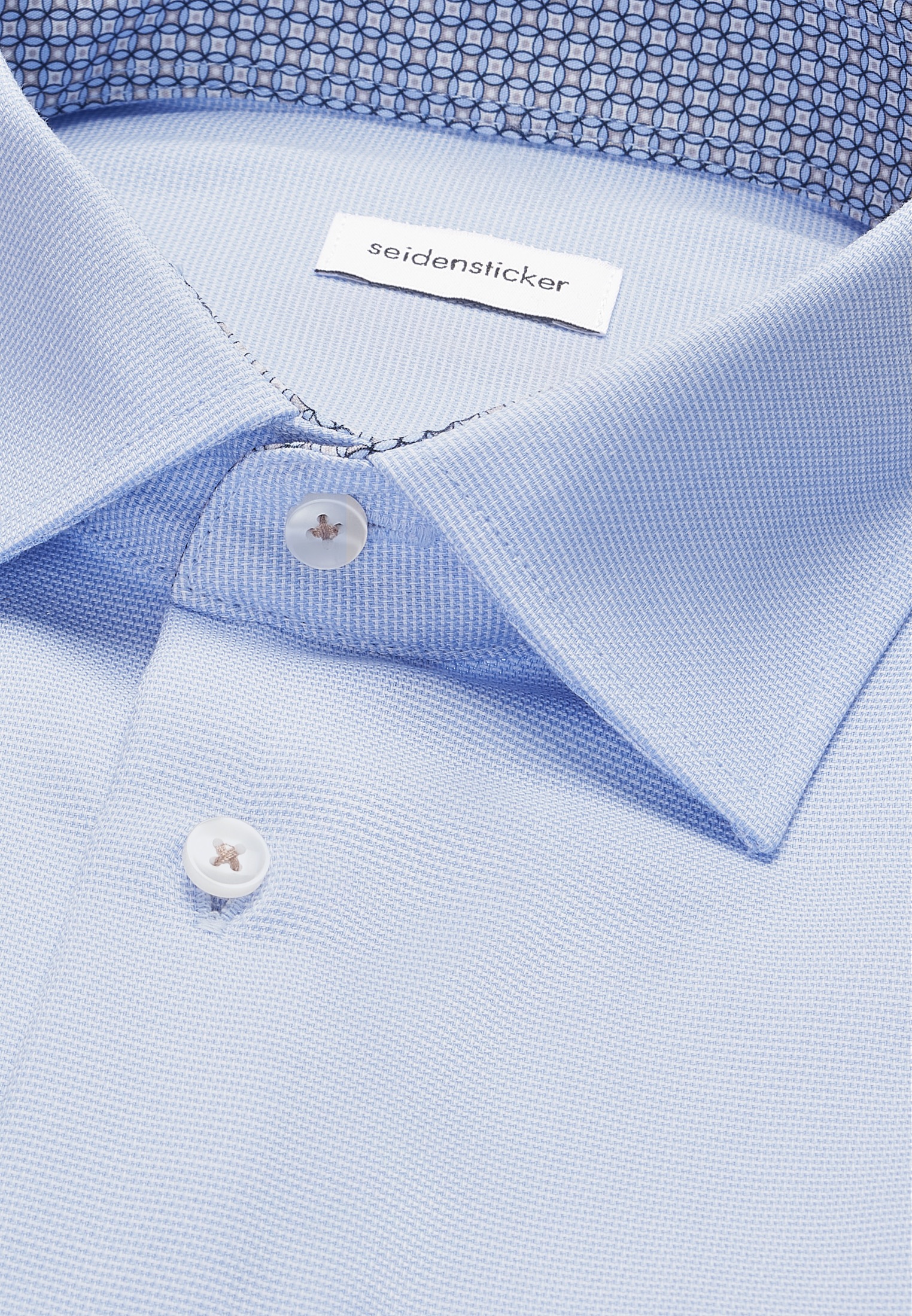 seidensticker Businesshemd »Schwarze Rose« Regular 1/1 Kentkragen Struktur