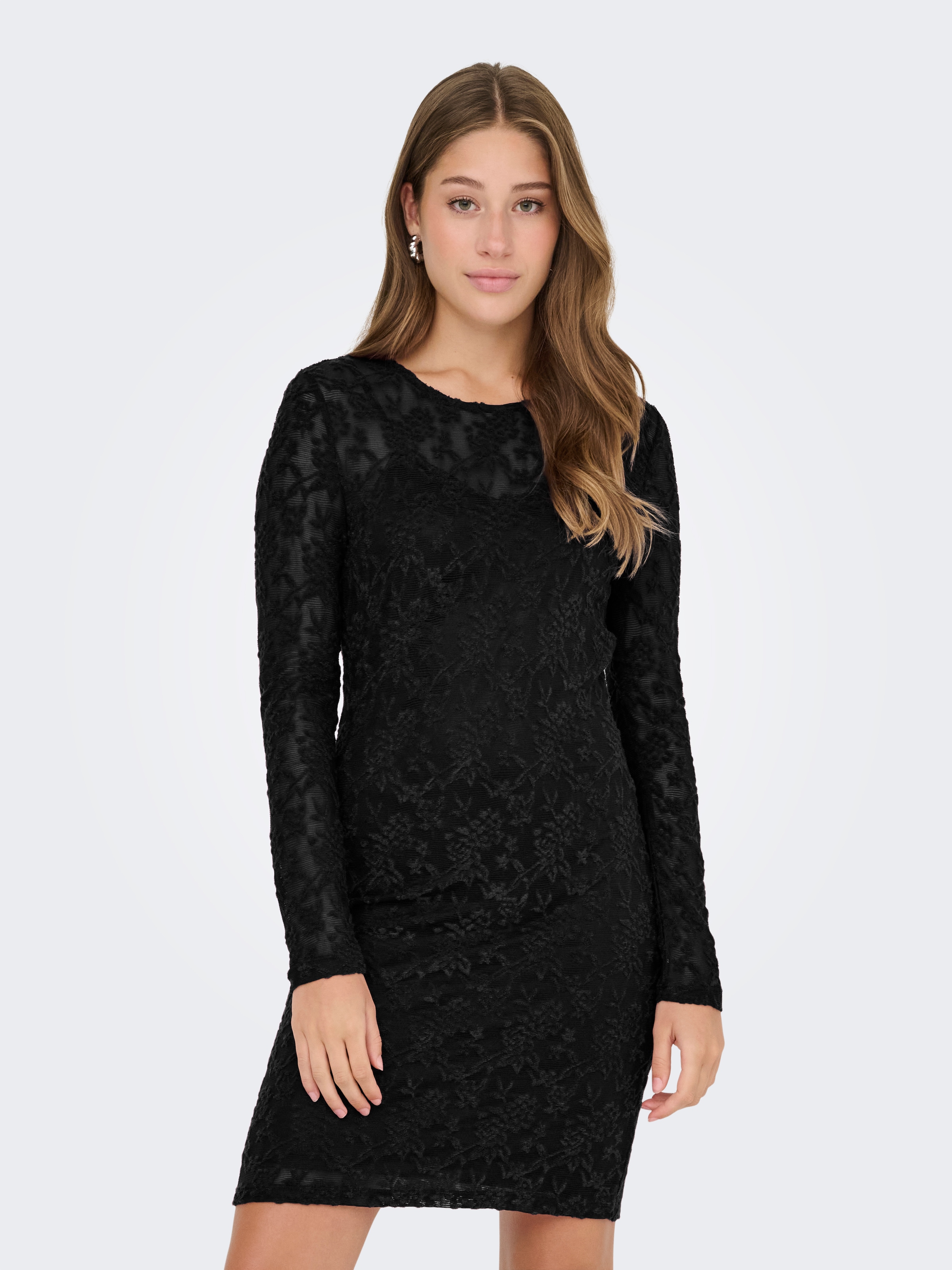ONLY Minikleid »ONLBLAISE L/S O-NECK DRESS JRS«, Sommerkleid