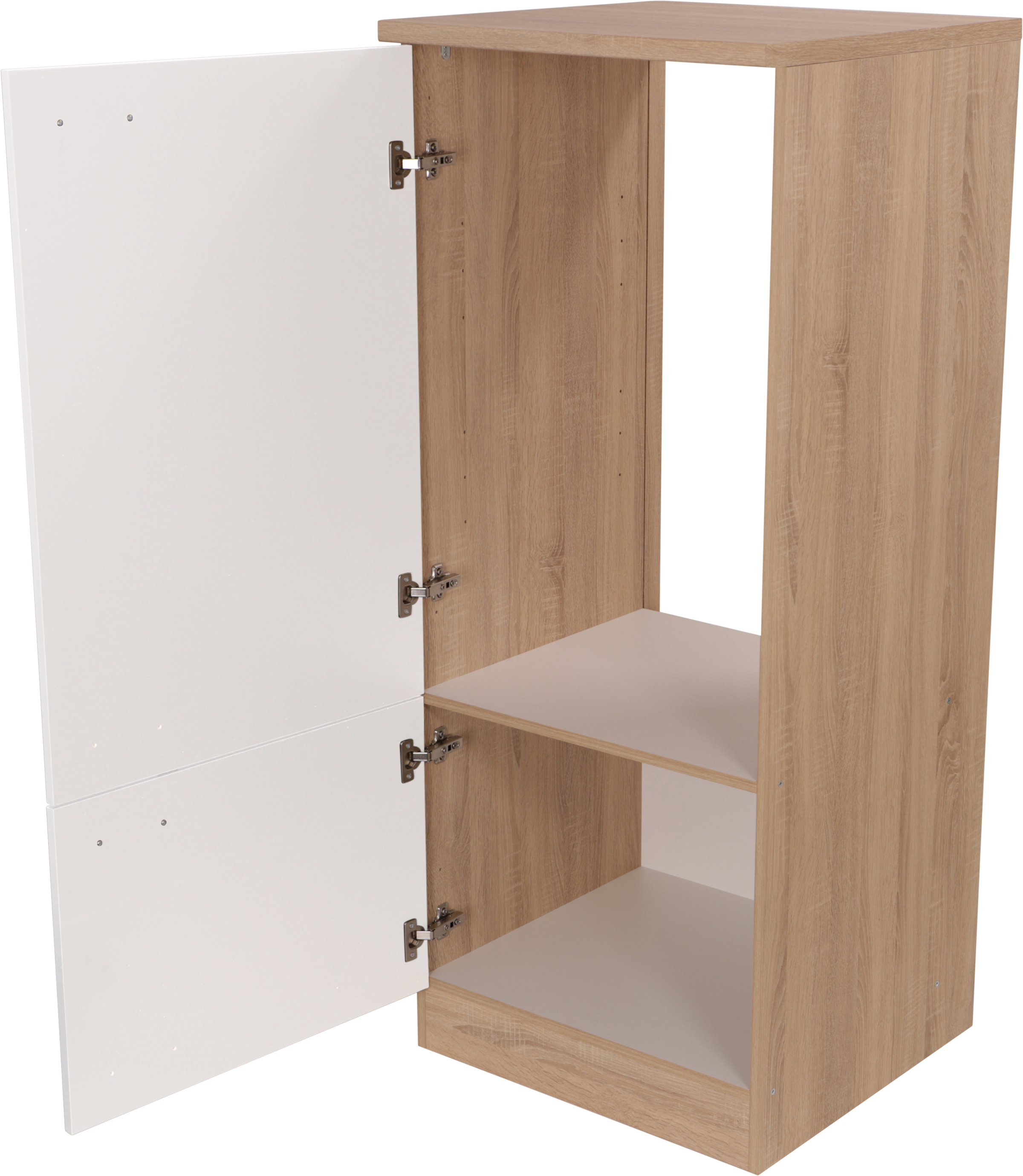 RESPEKTA Kühlumbauschrank »Merle« Breite 60 cm, Türen wechselseitig anschlagbar, Griffe aus Metall