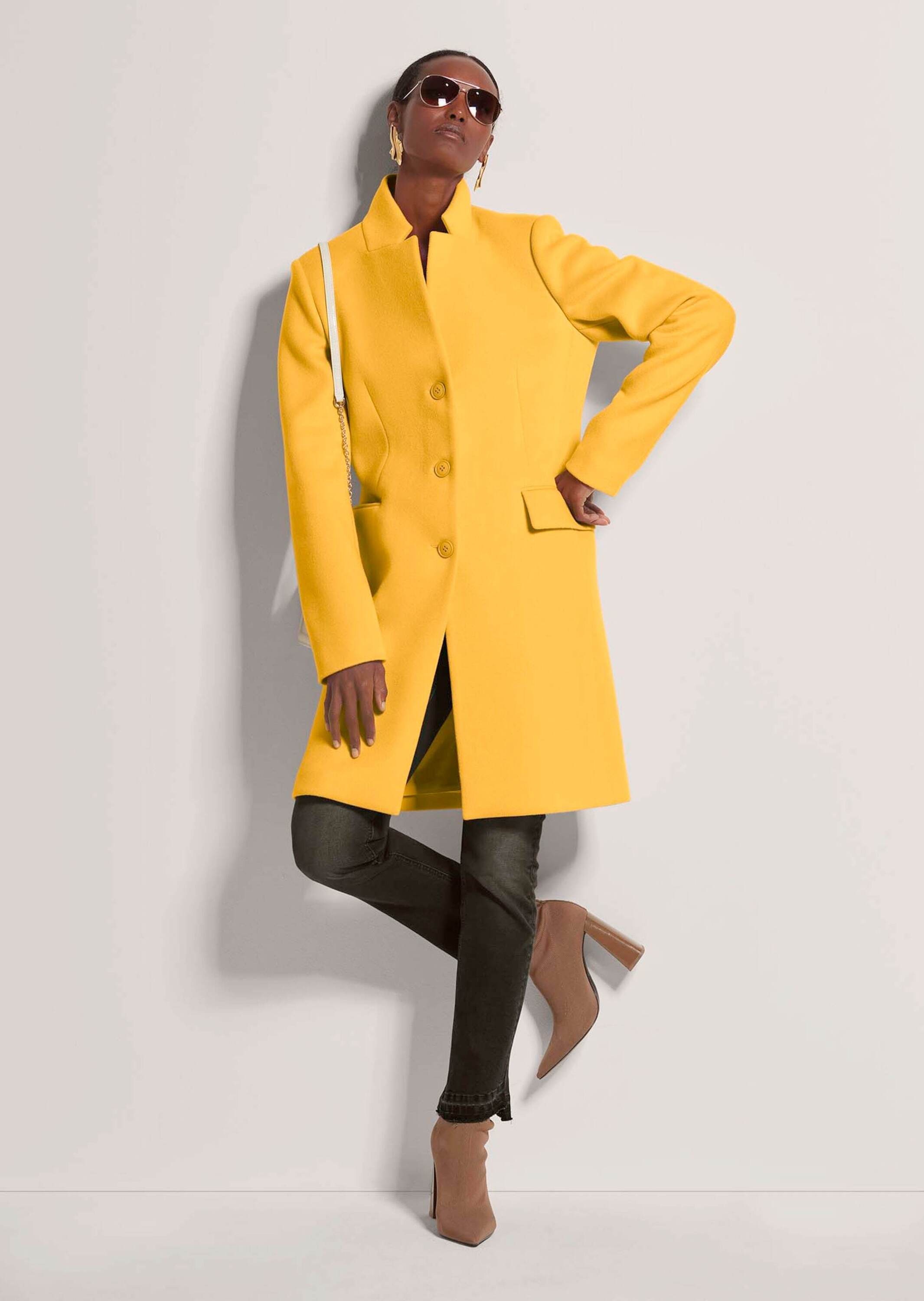 MADELEINE Langmantel »Mantel Kurzmantel mit Stehkragen«