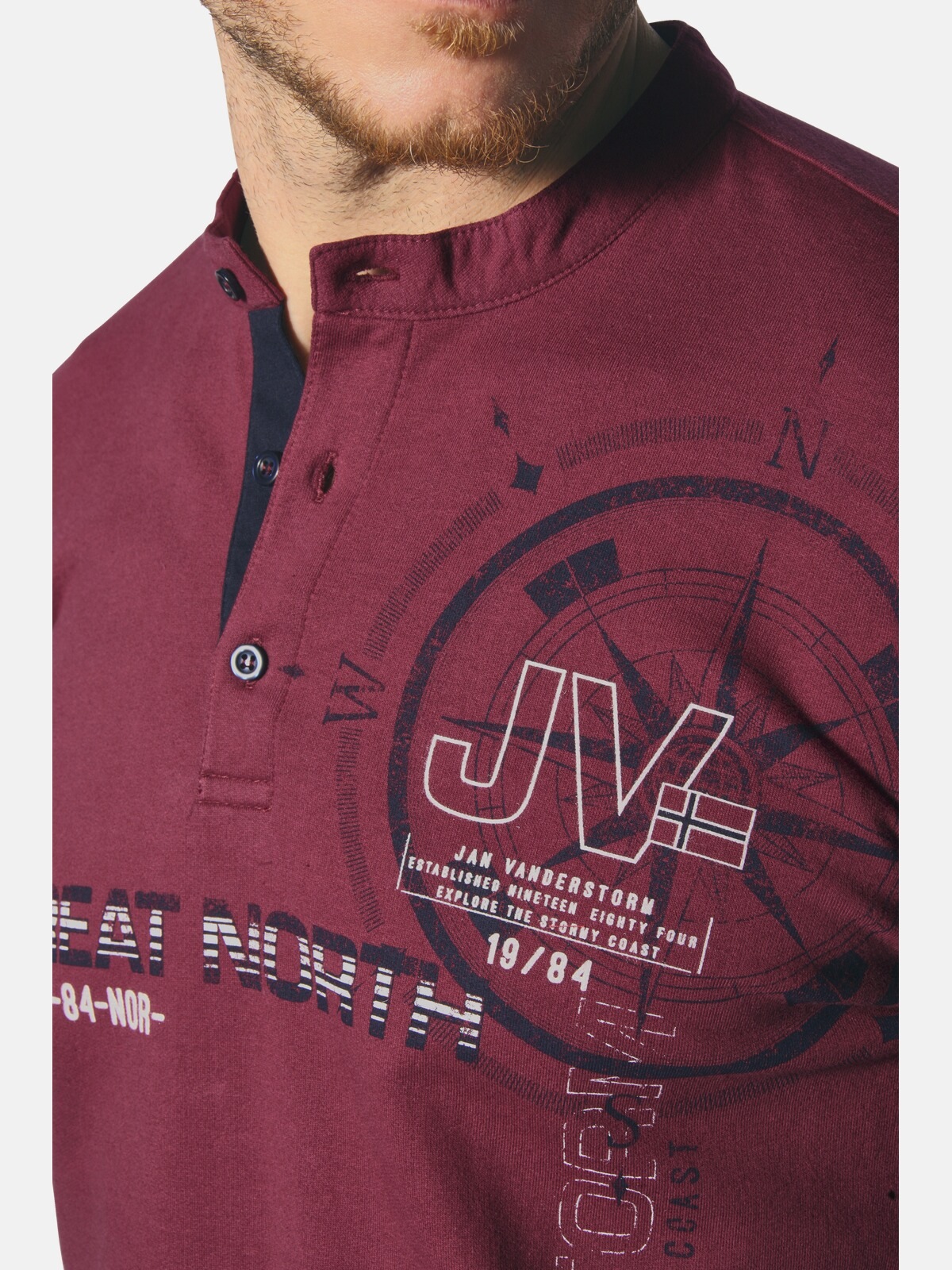 Jan Vanderstorm Sweatshirt »Sweatshirt GARDRED«, (1 tlg.)