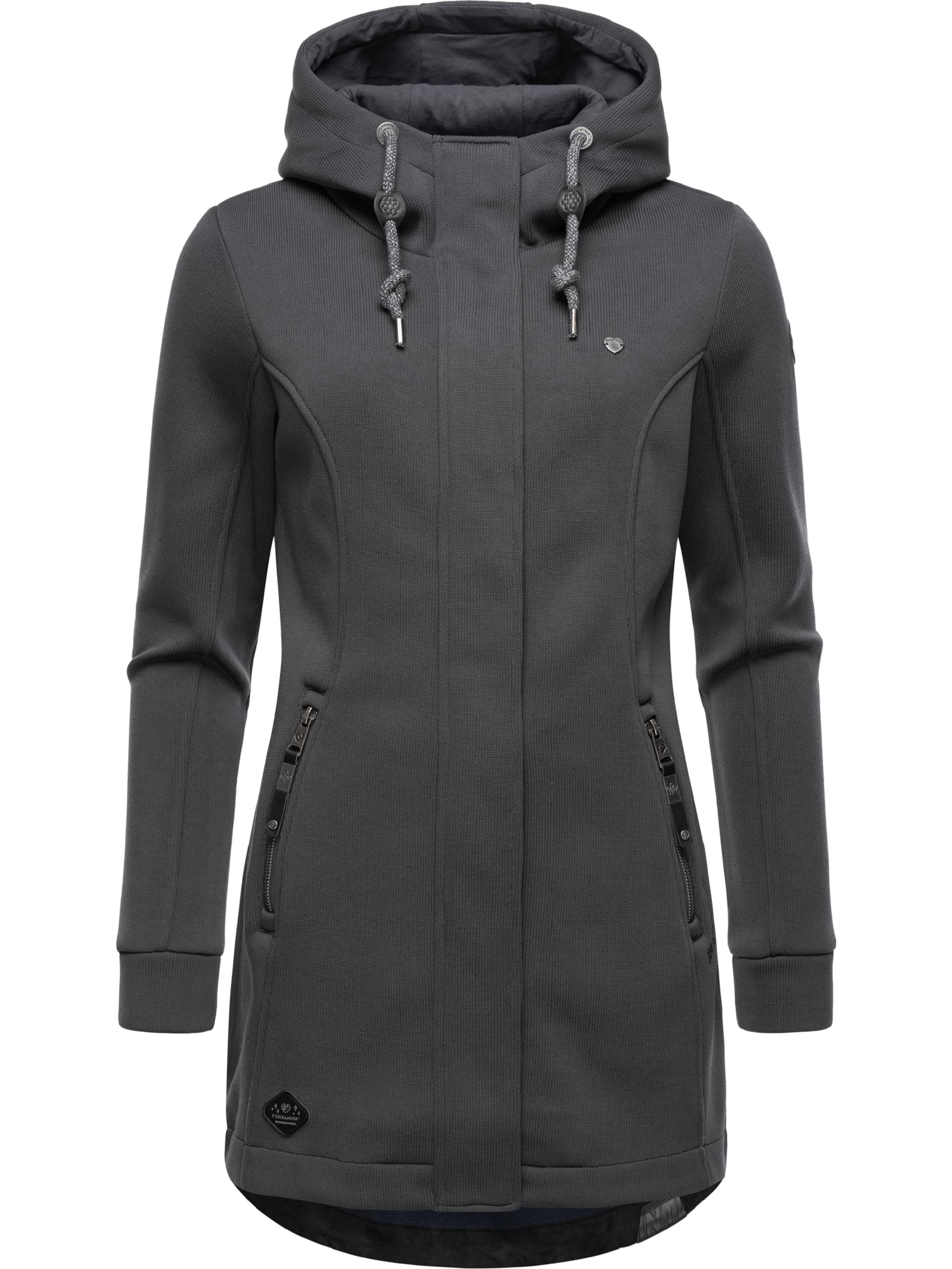 Ragwear Kapuzensweatjacke »Sweatjacke Letti Bonded«, mit Kapuze, Sportliche Kapuzenjacke in Feinstrick-Optik
