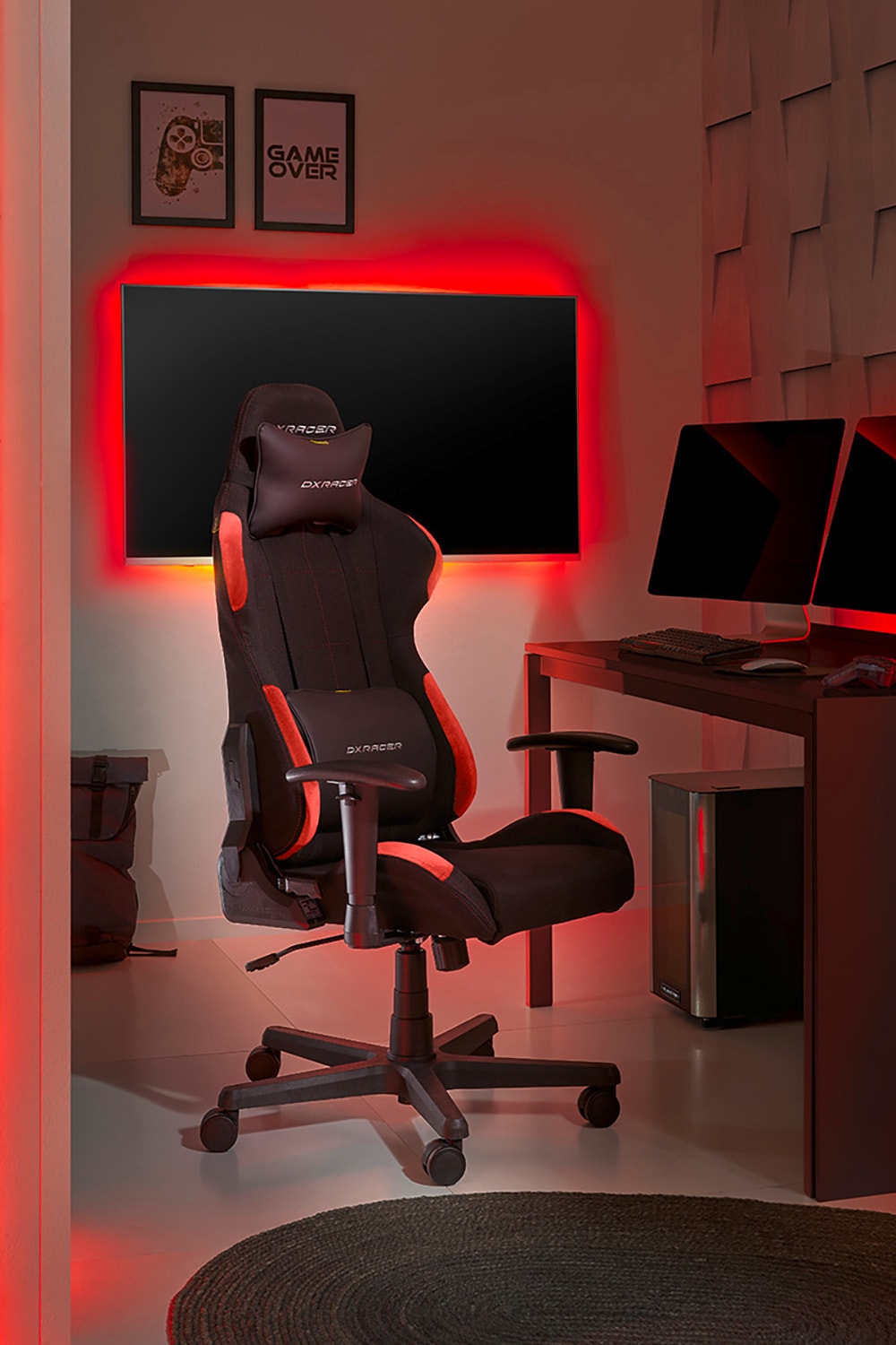 MCA furniture Gaming-Stuhl »DX Racer Formula Gamingchair« (Set) 1 Stk.Gaming,Racing,Design,Lordose,Kissen,Armlehne,drehbar,verstellbar