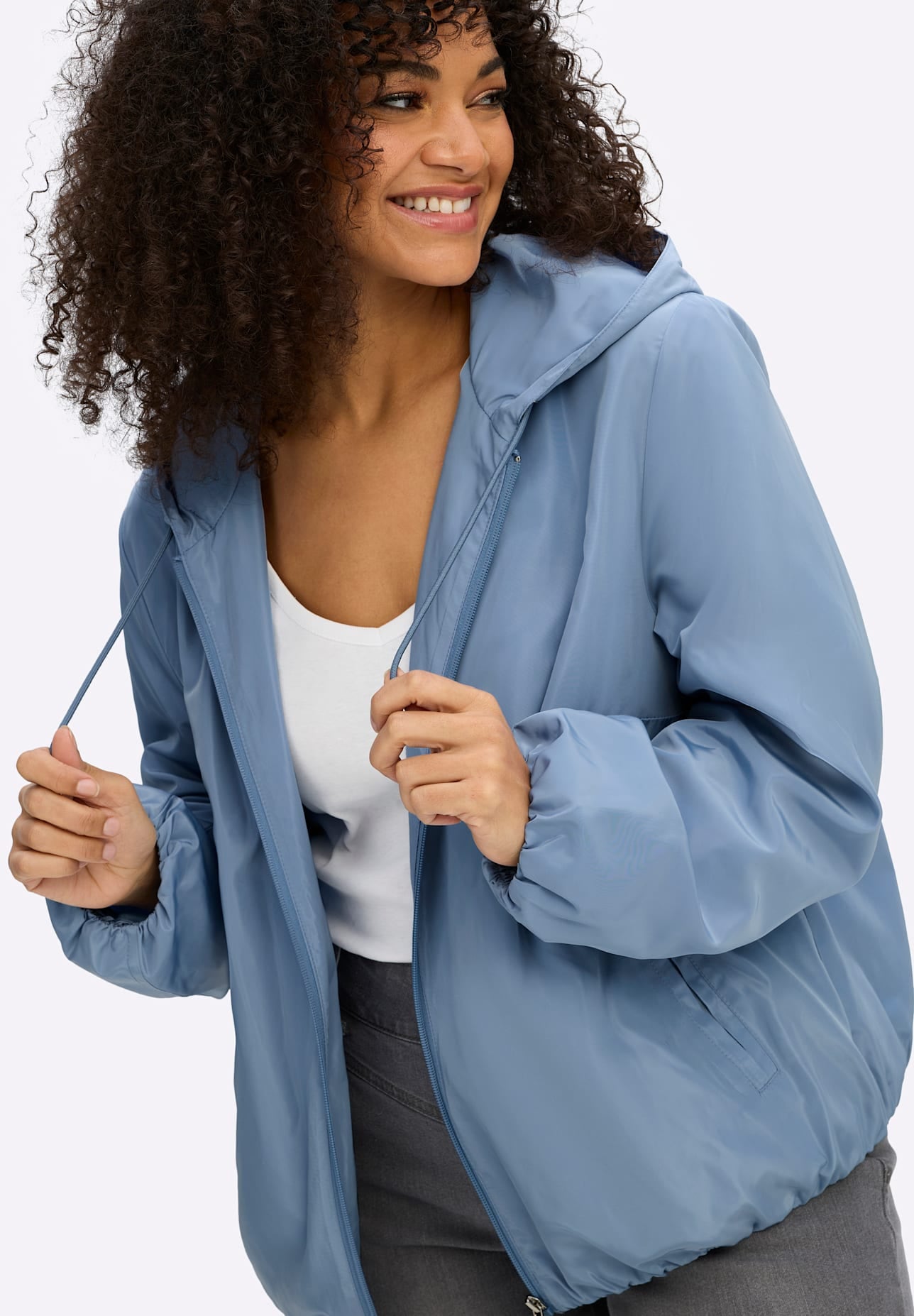 Sheego Blouson mit Kapuze