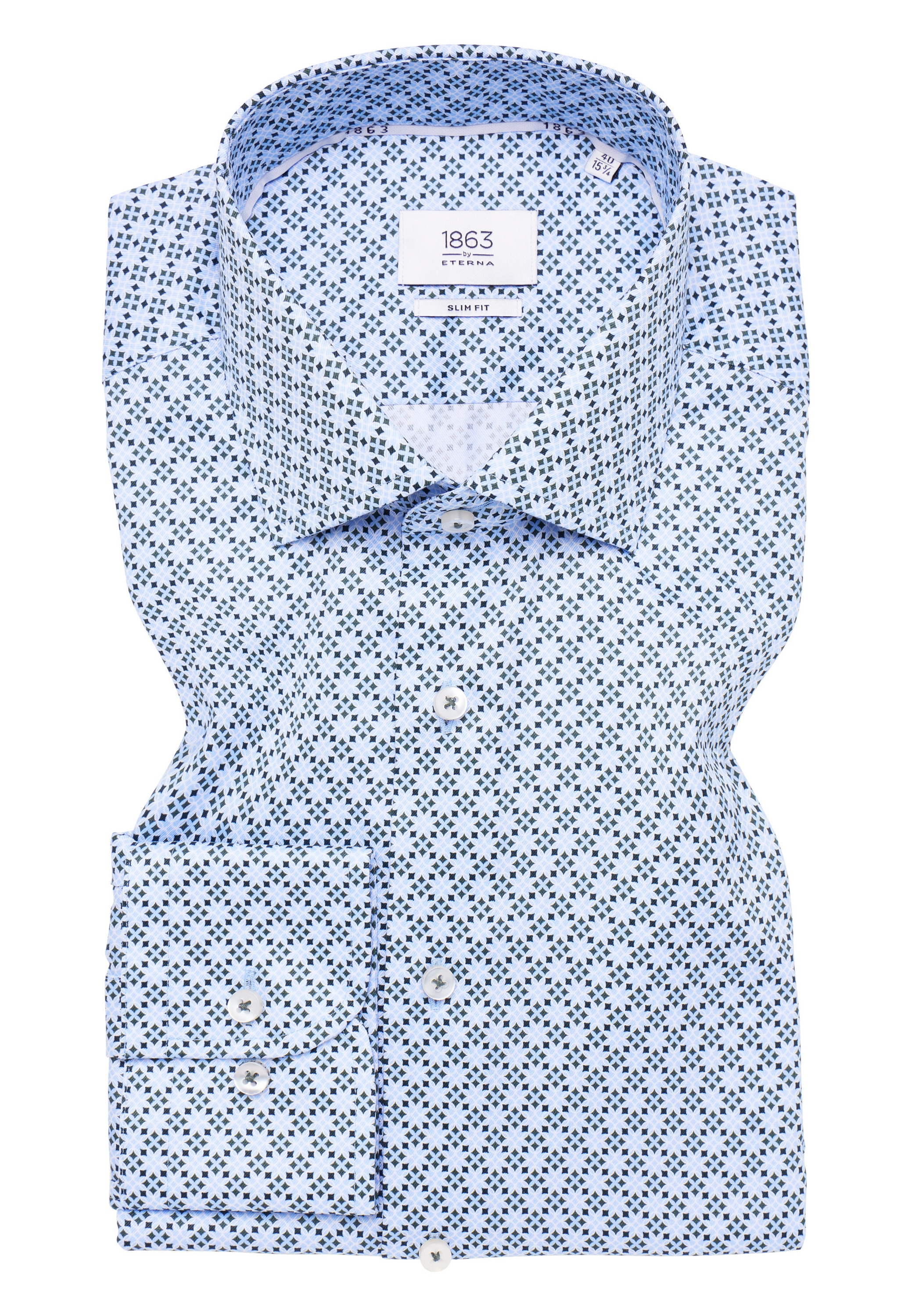 Eterna Langarmhemd »SLIM FIT«, NON IRON (bügelfrei)