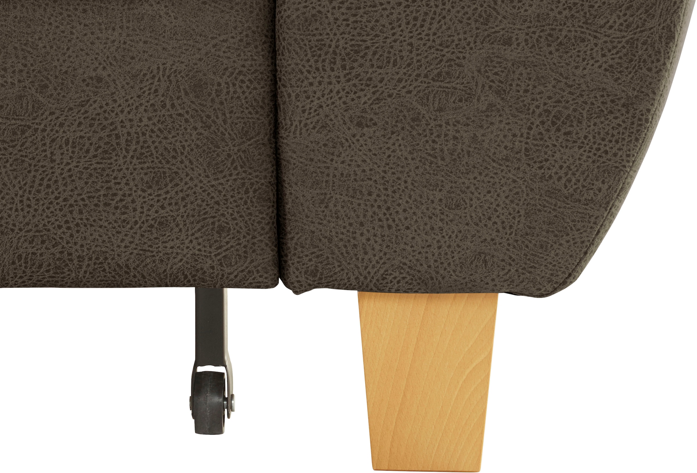 exxpo - sofa fashion Ecksofa »Enya, aufwendige Detailverarbeitung, hoher Sitzkomfort, bequem, L-Form«, mit Kopfteilverstellung, wahlweise Bettfunktion u. Bettkasten