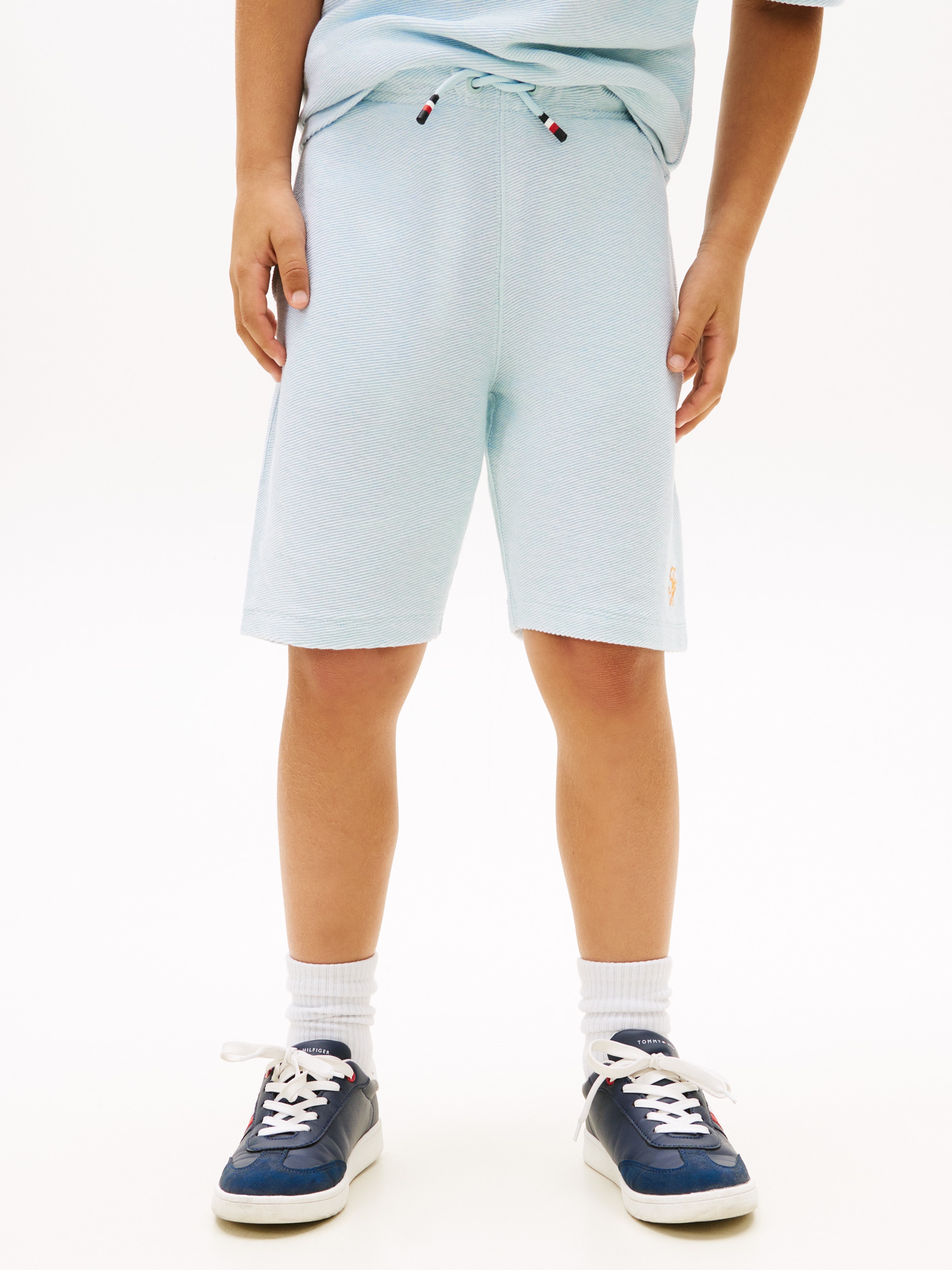 Tommy Hilfiger Shorts »TH SCRIPT JERSEY TWILL SHORT«  Kinder bis 16 Jahre, weites Bein