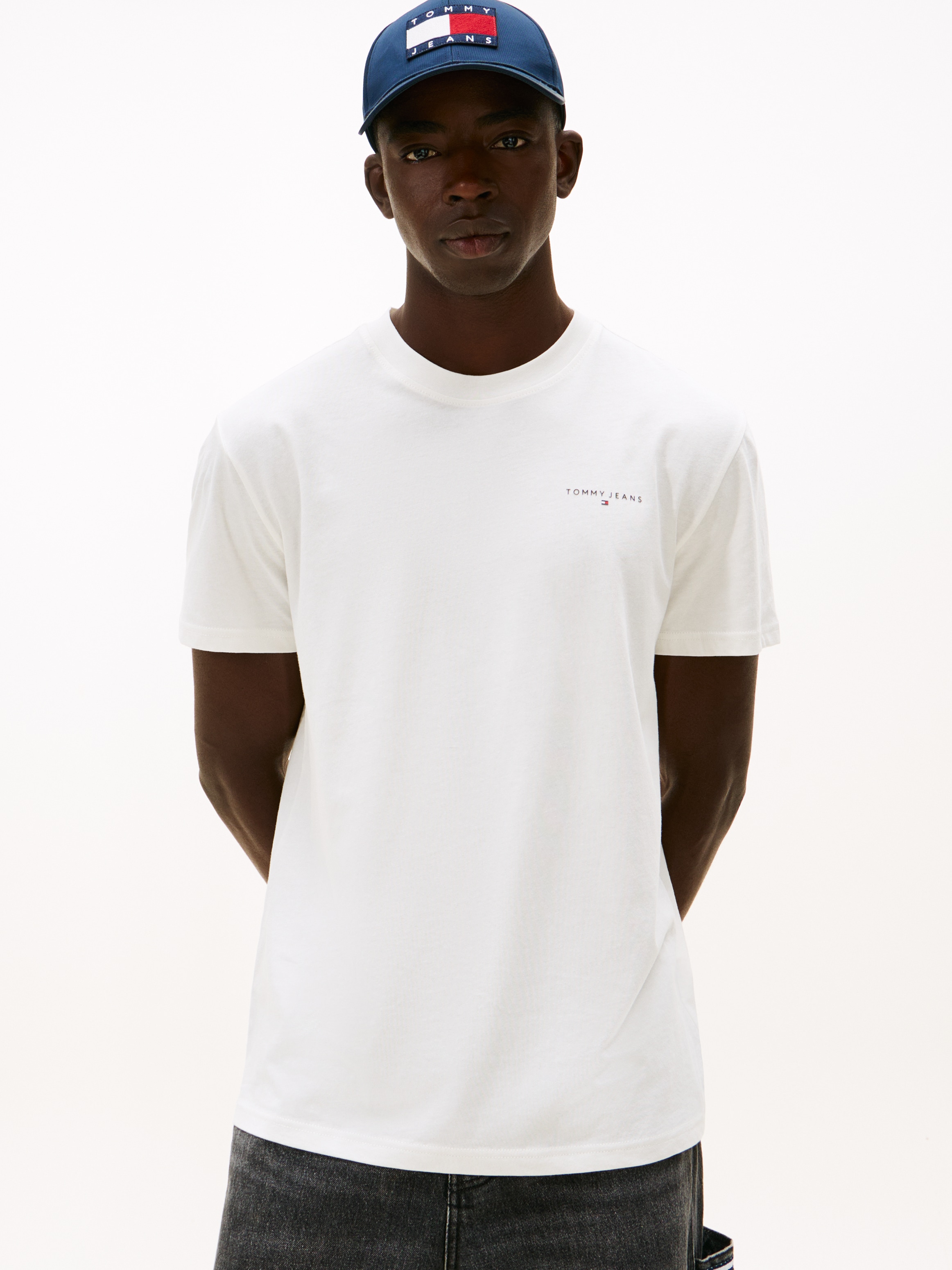 Tommy Jeans T-Shirt »TJM SLIM FIT LINEAR 2PACK« Packung, 2 Stk. Rundhals, Jersey