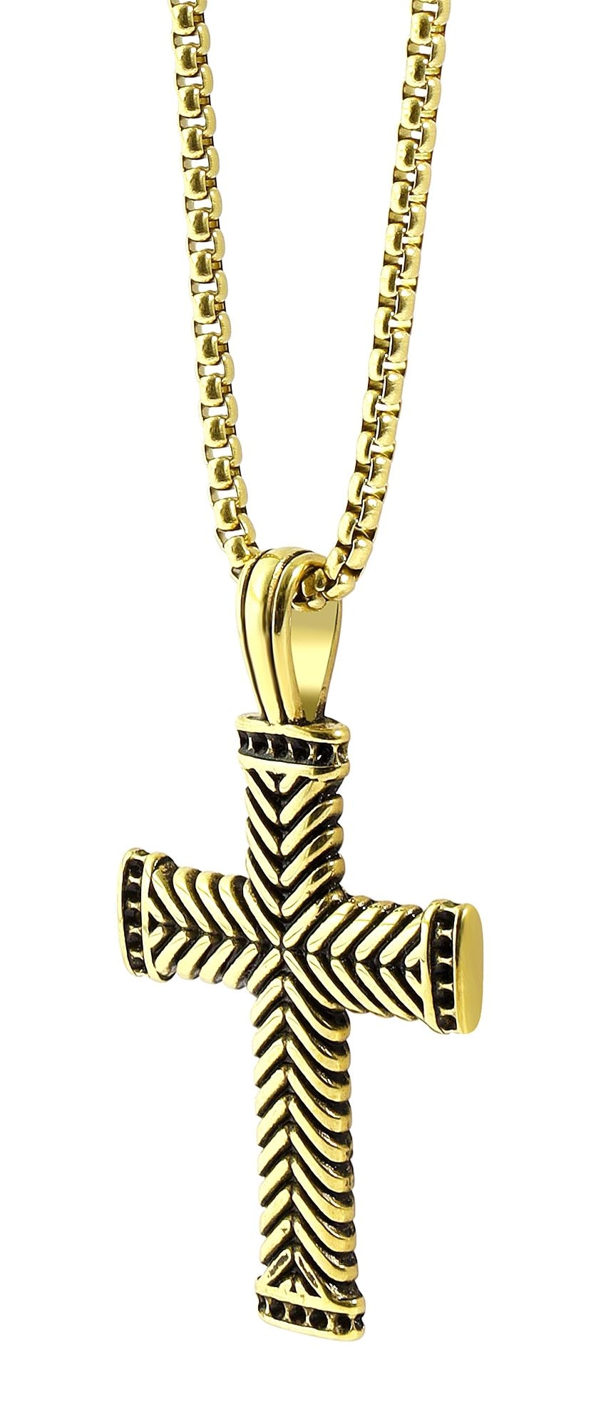 Adelia´s Kette ohne Anhänger »Unisex Halskette mit Anhänger ¿ Kreuz aus Edelstahl«