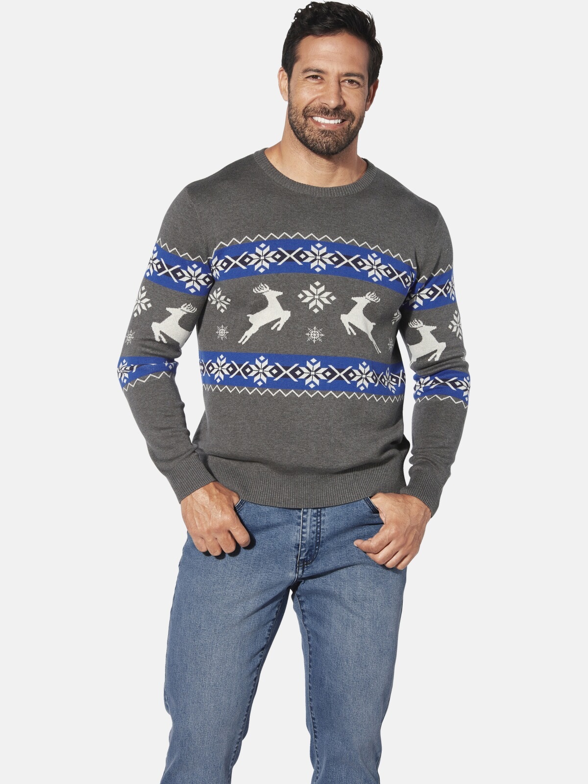 Jan Vanderstorm Rundhalspullover »Pullover TORE«