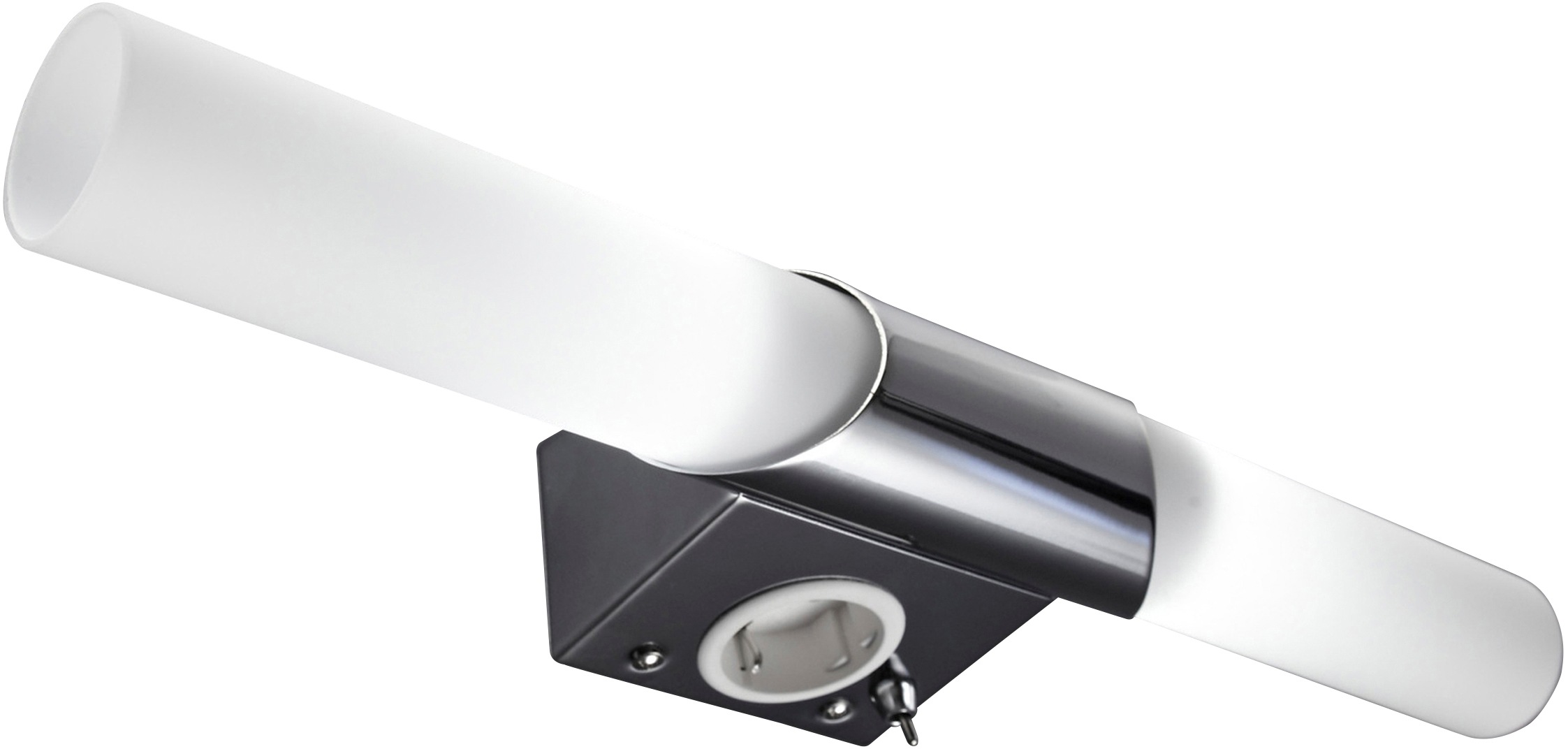 B.K.Licht Bad-Spiegelleuchte »Mithra«, mit integr. 230 V Steckdose, für Leuchtmittel2 x E14