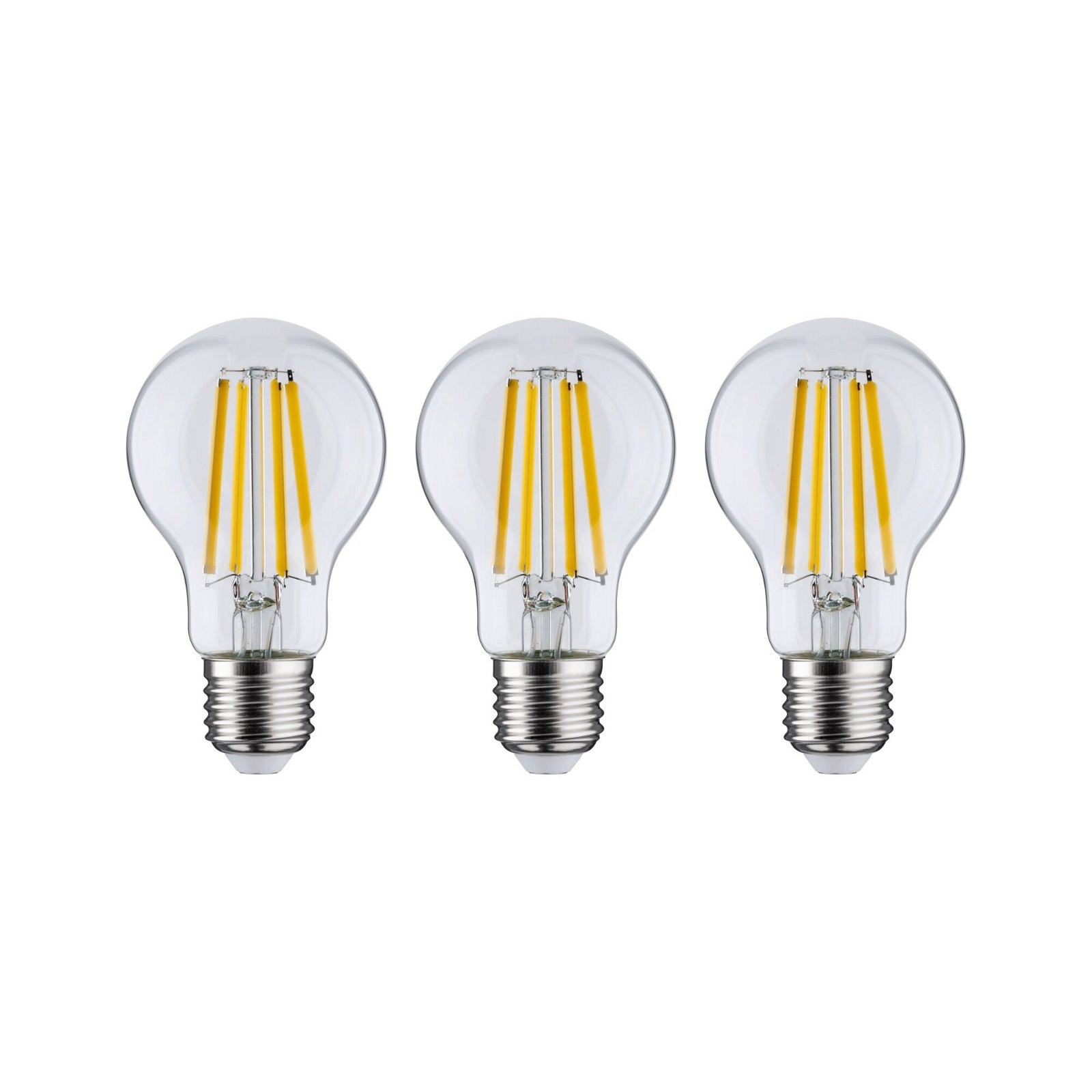 Paulmann LED-Leuchtmittel »Eco-Line 3er Pack AGL 840lm 4W 3000K klar 230V«, Warmweiß