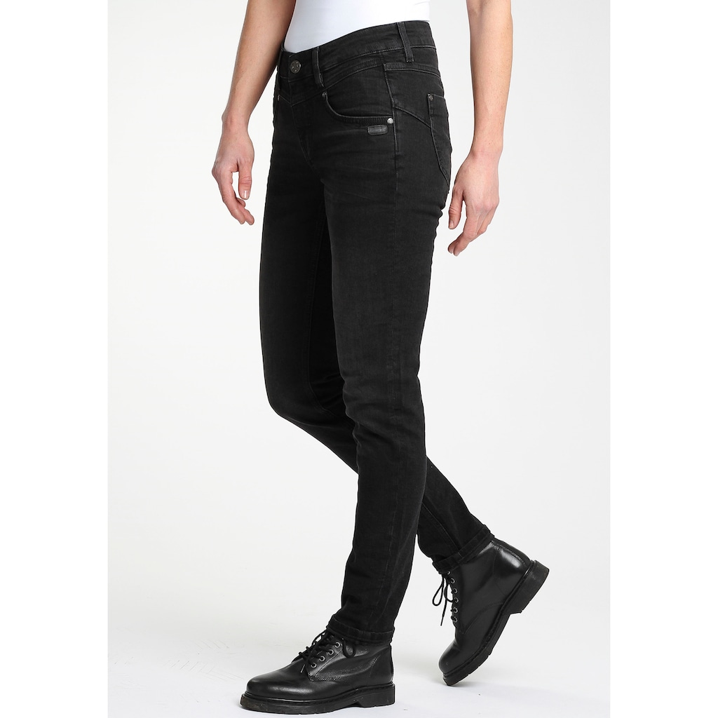 GANG Skinny-fit-Jeans »94MARISSA«, mit modischer V-Passe vorn & hinten