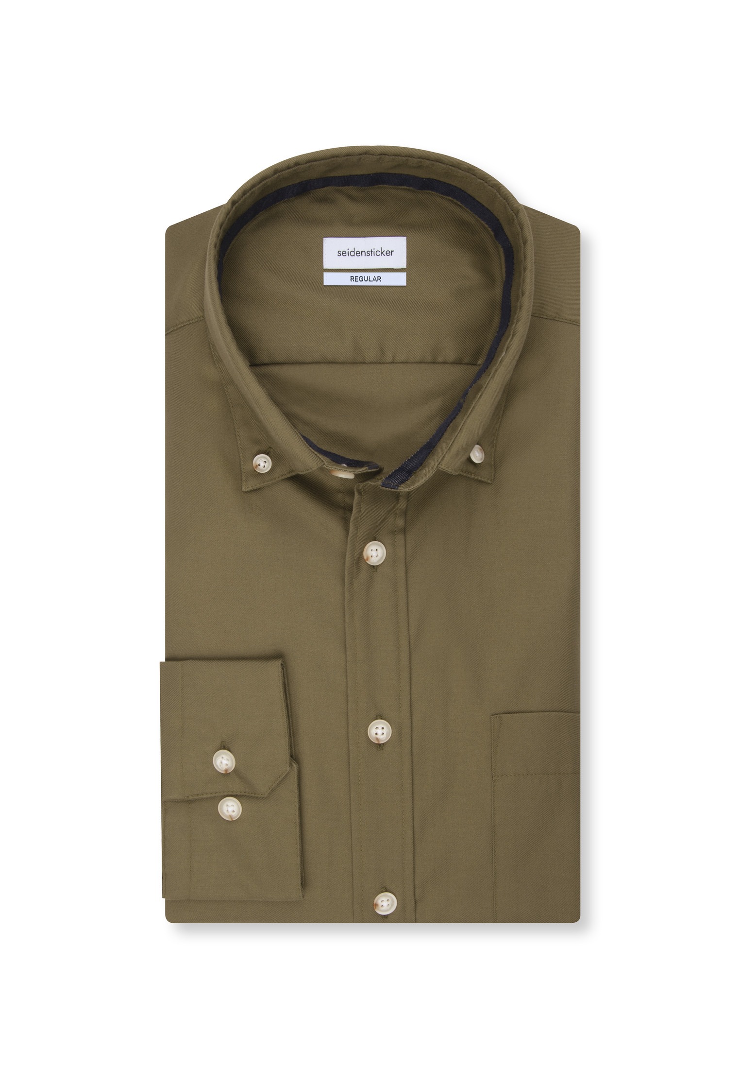 seidensticker Businesshemd »Schwarze Rose« Regular 1/1 Button-Down-Kragen Uni