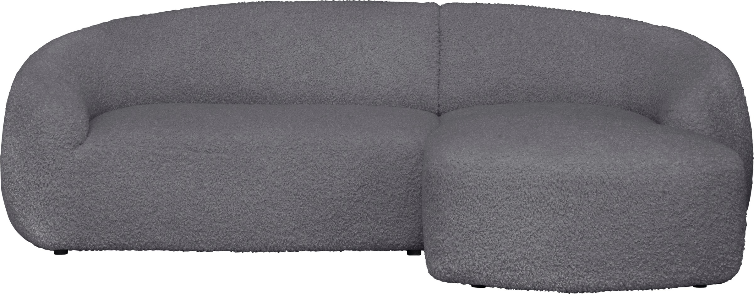 LeGer Home by Lena Gercke Ecksofa »YANI L-Form, Designersofa, organische Form, Maße B/T/H: 255/170/81 cm«, mit Wellenunterfederung, auch in Bouclé, Recamiere rechts/links