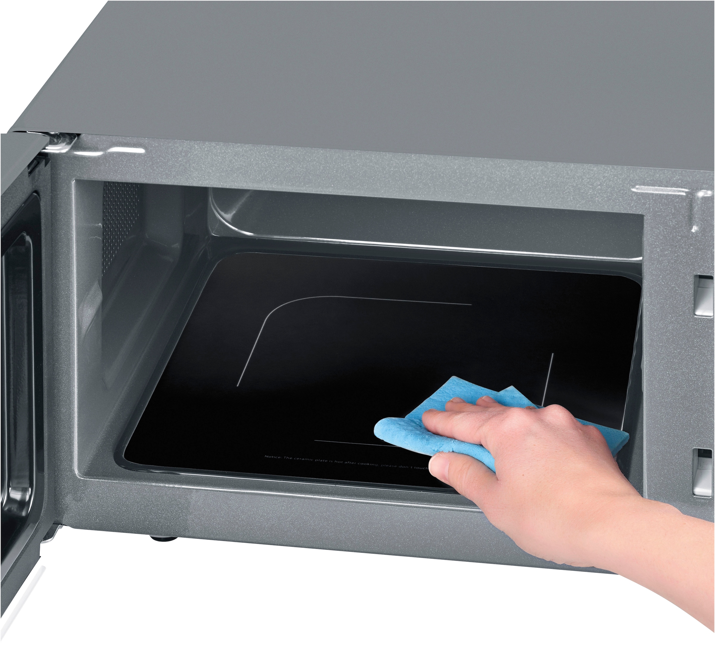 Severin Mikrowelle »2-in-1 mit Glasboden und Grill MW 7768«, Mikrowelle-Grill, vollflächiger Glasboden für eine gleichmäßige Wärmeverteilung