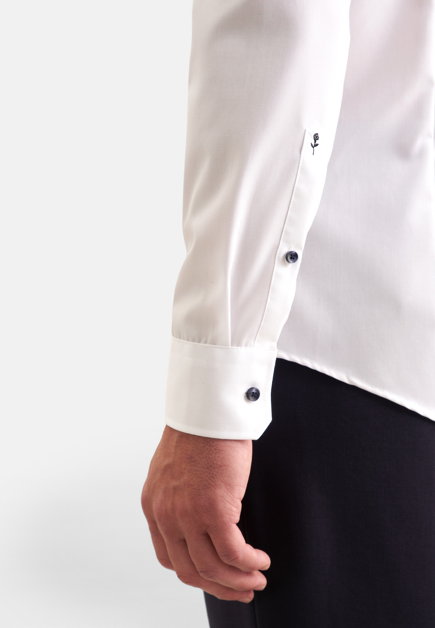 seidensticker Businesshemd »Schwarze Rose« Shaped 1/1 Kentkragen Uni