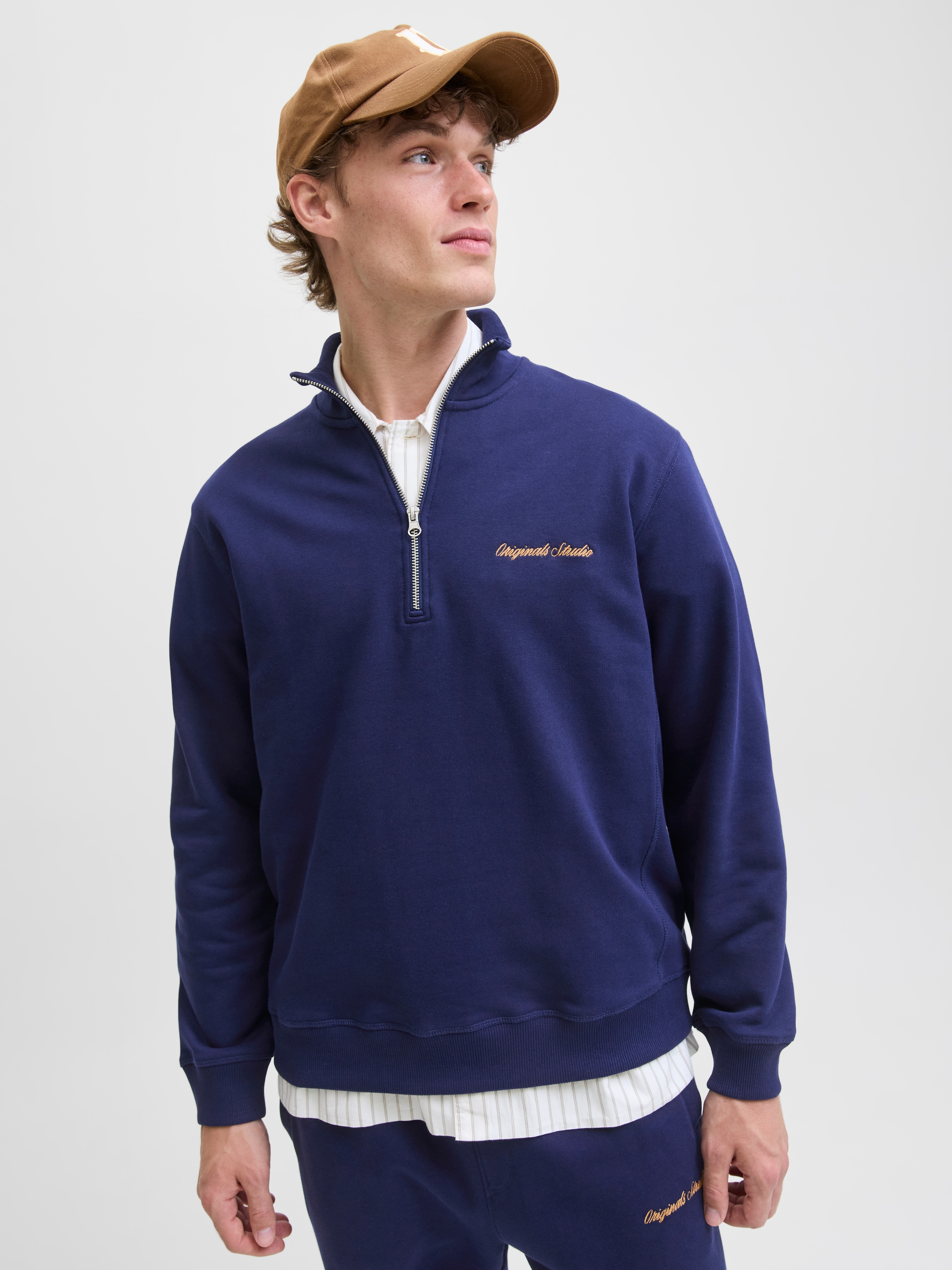 Jack & Jones Sweatshirt »JORNORREBRO EMB SWEAT HIGH NECK SN«