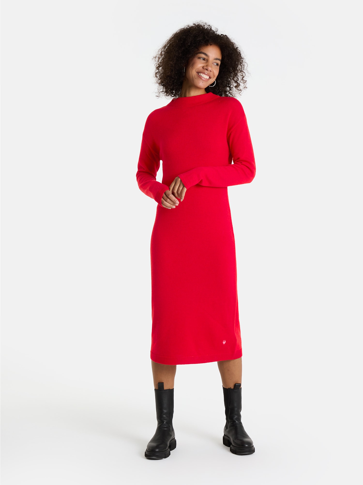 Lieblingsstück Strickkleid »LillemorL« mit kurzem Stehkragen