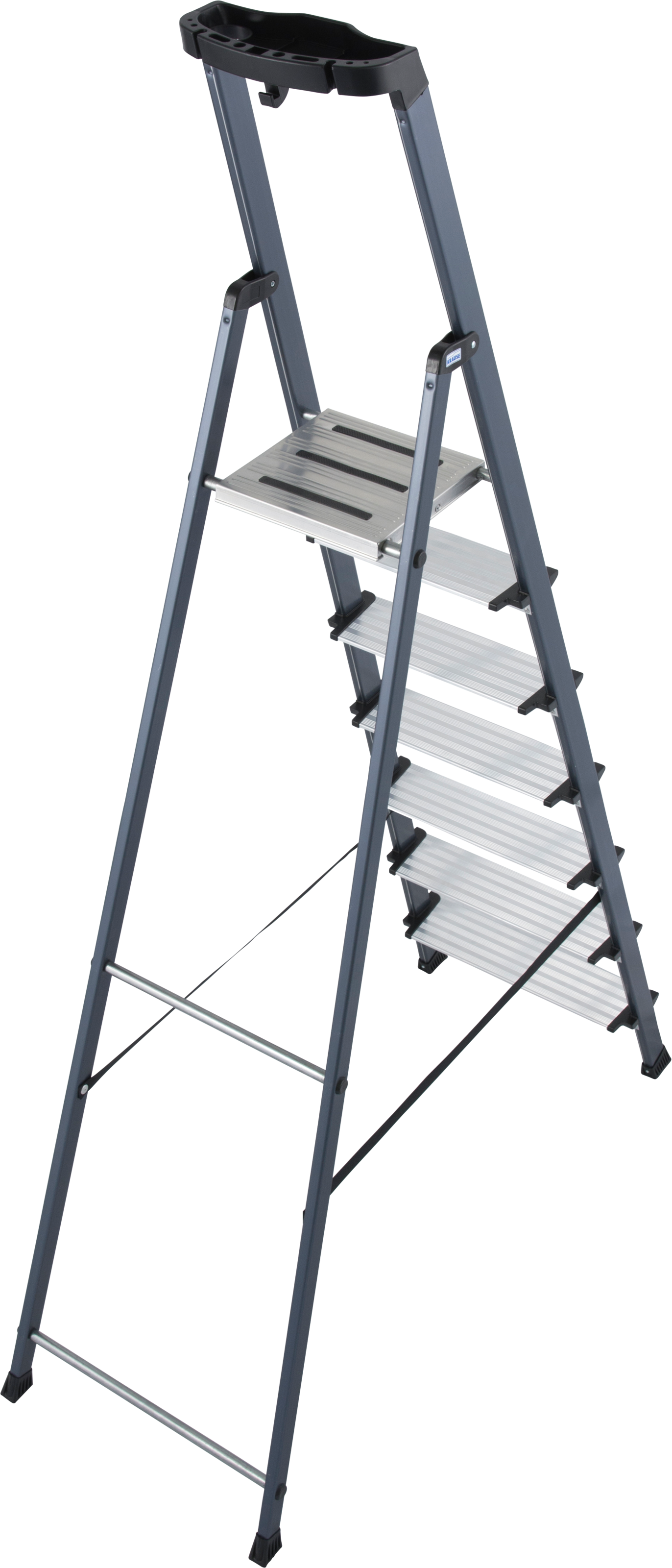 KRAUSE Stehleiter »Securo«, Alu eloxiert, 1x7 Stufen, Arbeitshöhe ca. 350 cm