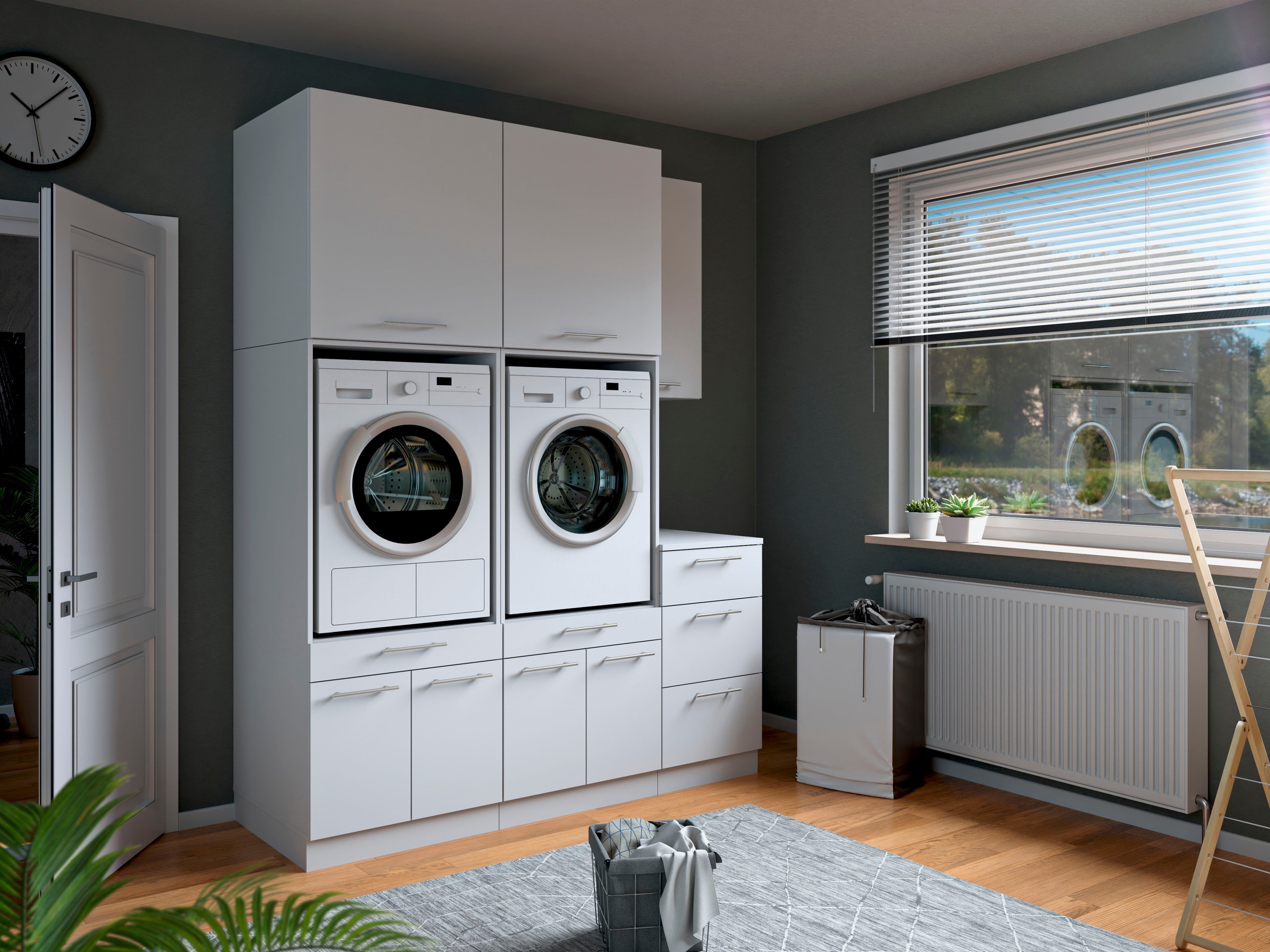 Laundreezy Mehrzweckschrank-Set »Laundreezy, 6-tlg. Mehrzweckschrank-Set B/H/T 186/238/68 cm« 6 Stk. tlg.