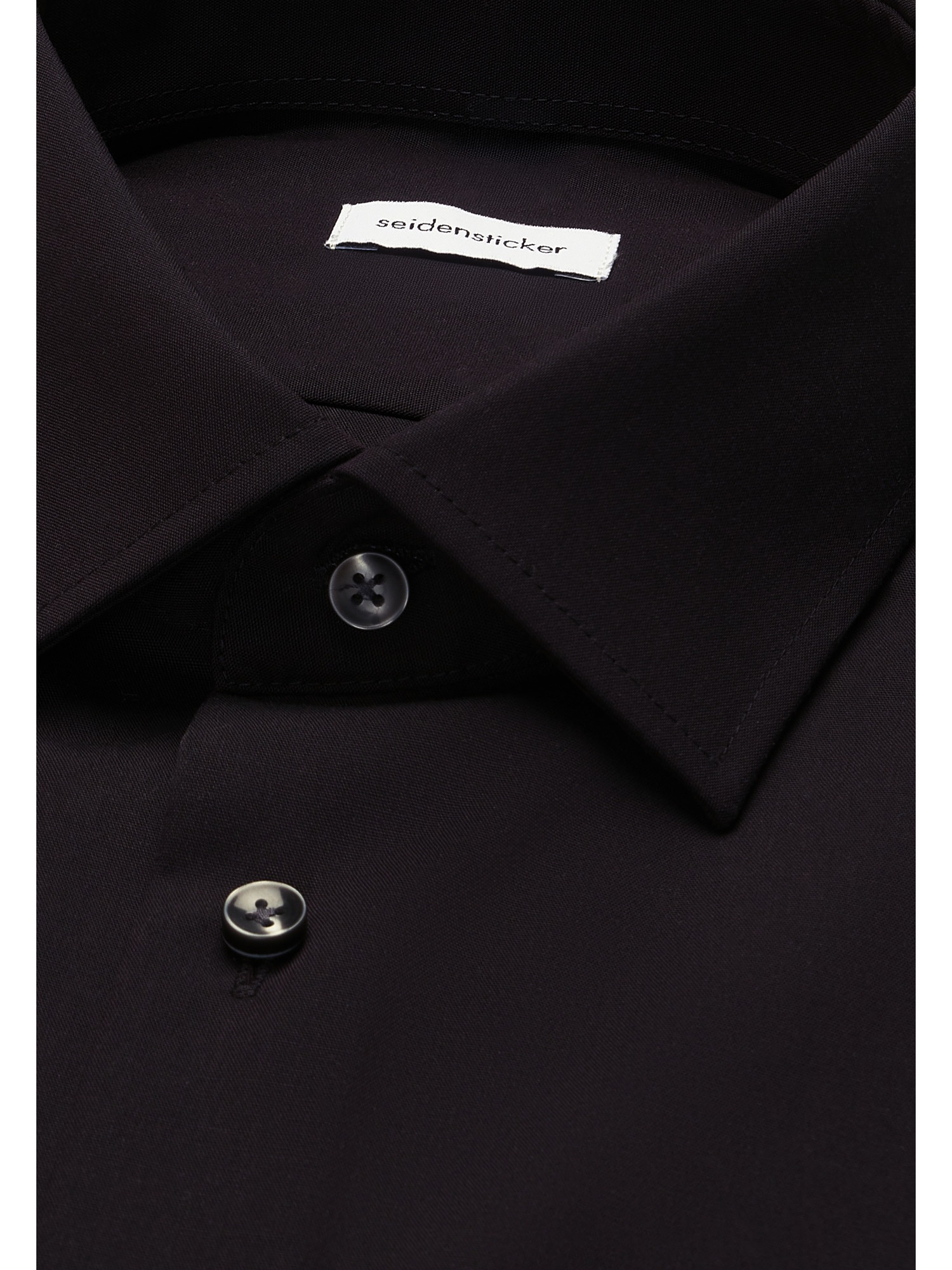 seidensticker Businesshemd »Schwarze Rose« Shaped 1/1 Kentkragen Uni