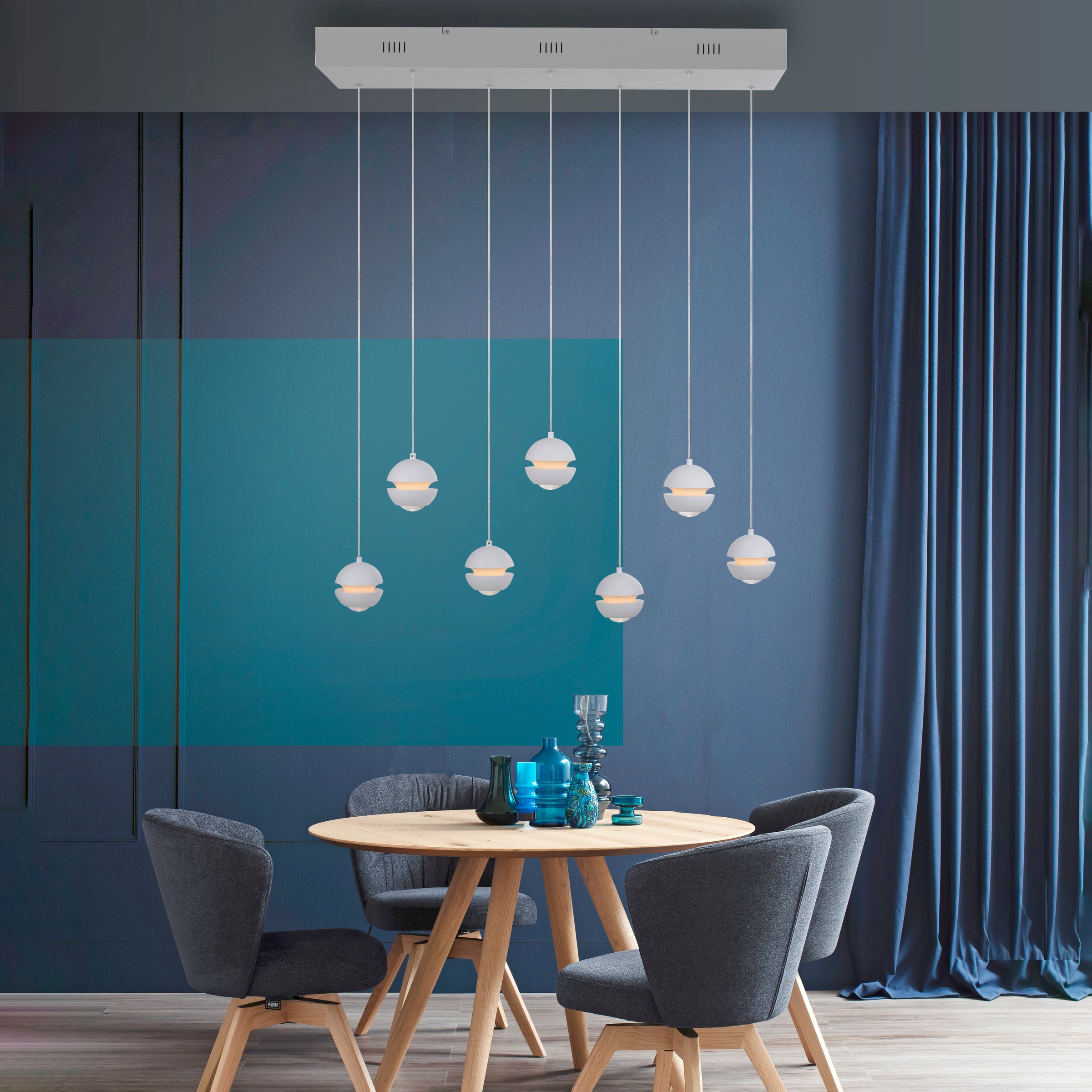 SCHÖNER WOHNEN-Kollektion LED Pendelleuchte »LINI« LED-Board 1 Stk. Warmweiß SCHÖNER WOHNEN Kollektion, 3-Stufen Dimmer, Comfort-Lift