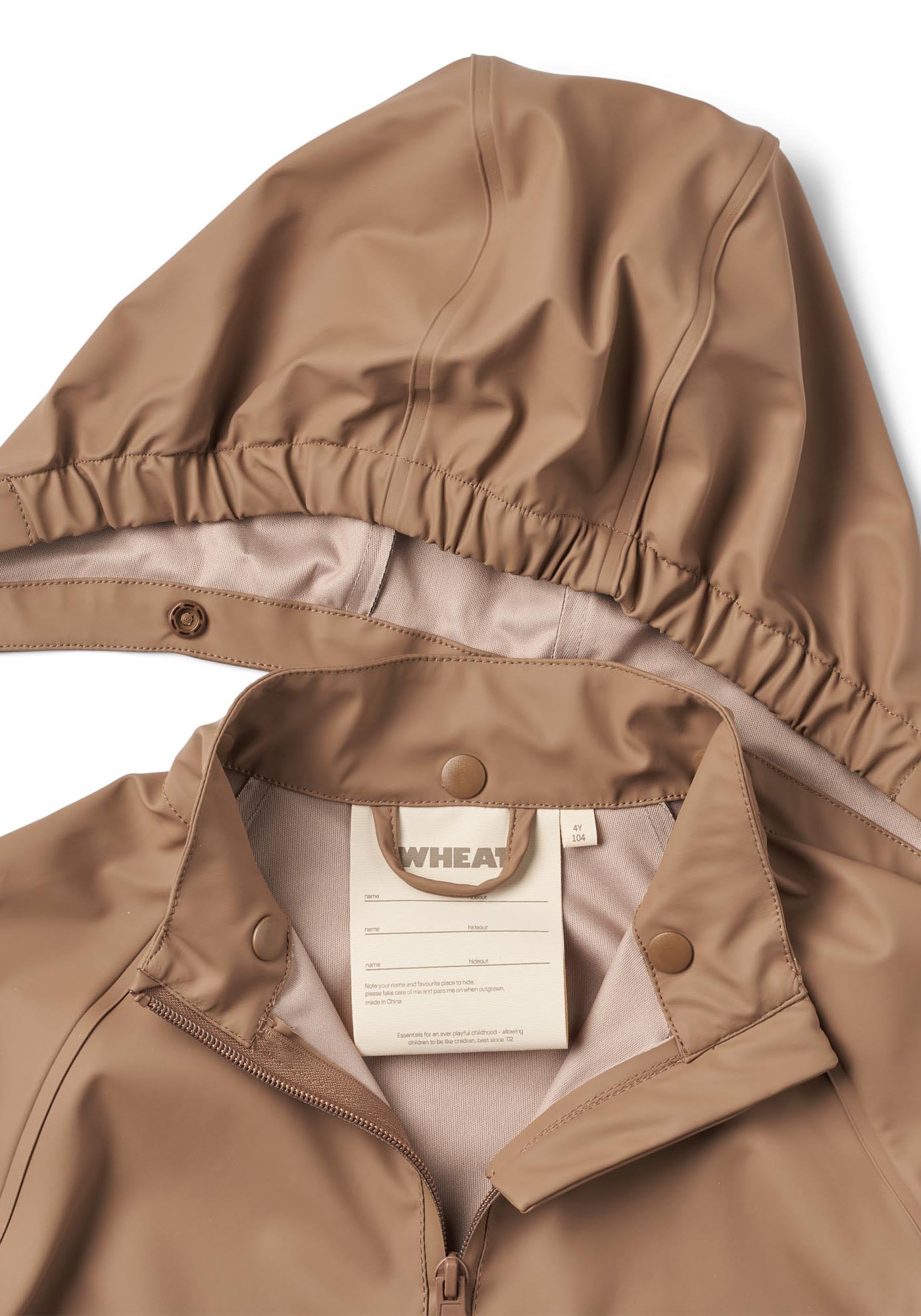 WHEAT Regenjacke »Rainwear Charlie«, (Set, 2 St.), mit Kapuze, wasserdicht, mit Reflektoren und passender Latzhose