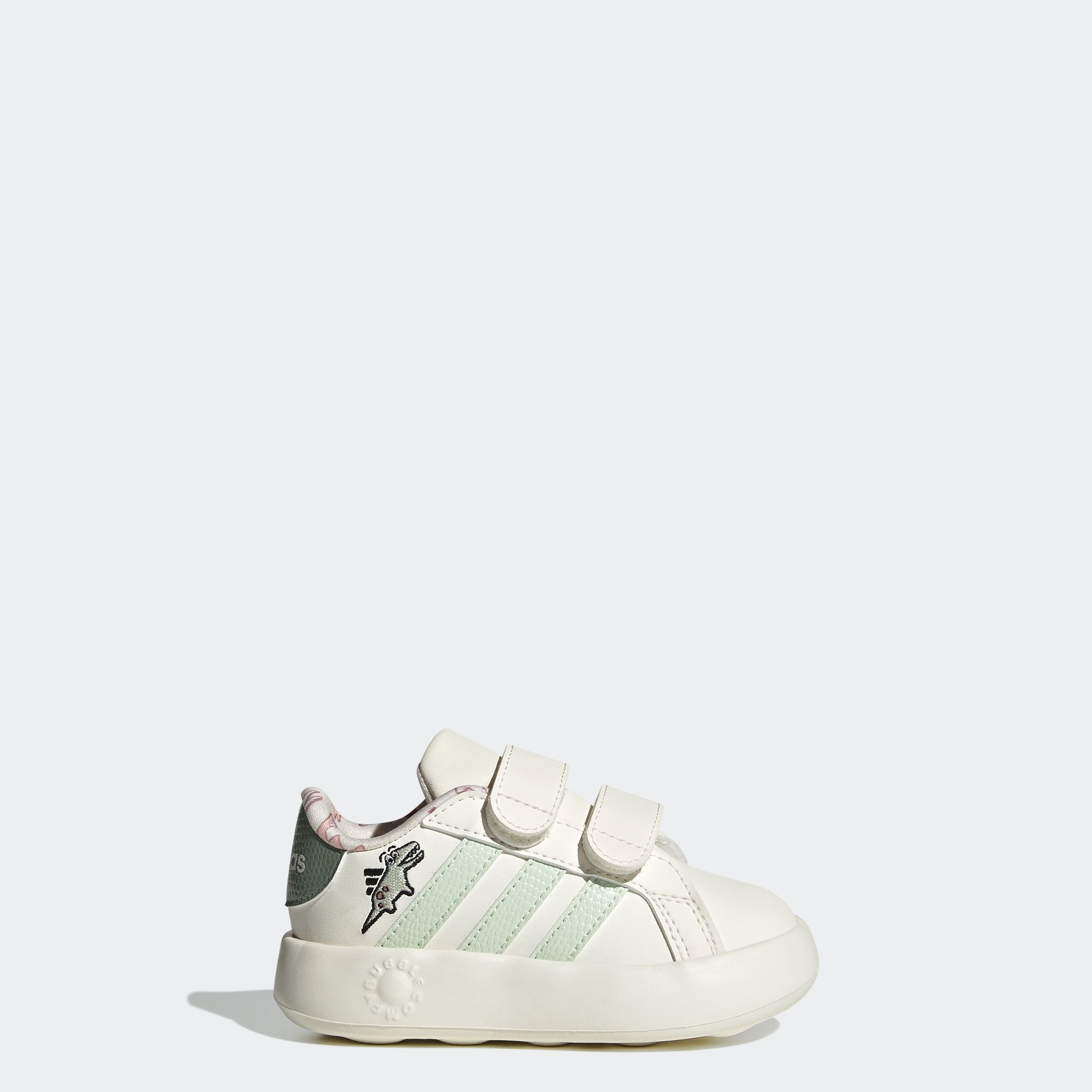 adidas Sportswear Klettschuh »DINO GRAND COURT 2.0 KIDS«, Design auf den Spuren des adidas Superstar, für Kinder