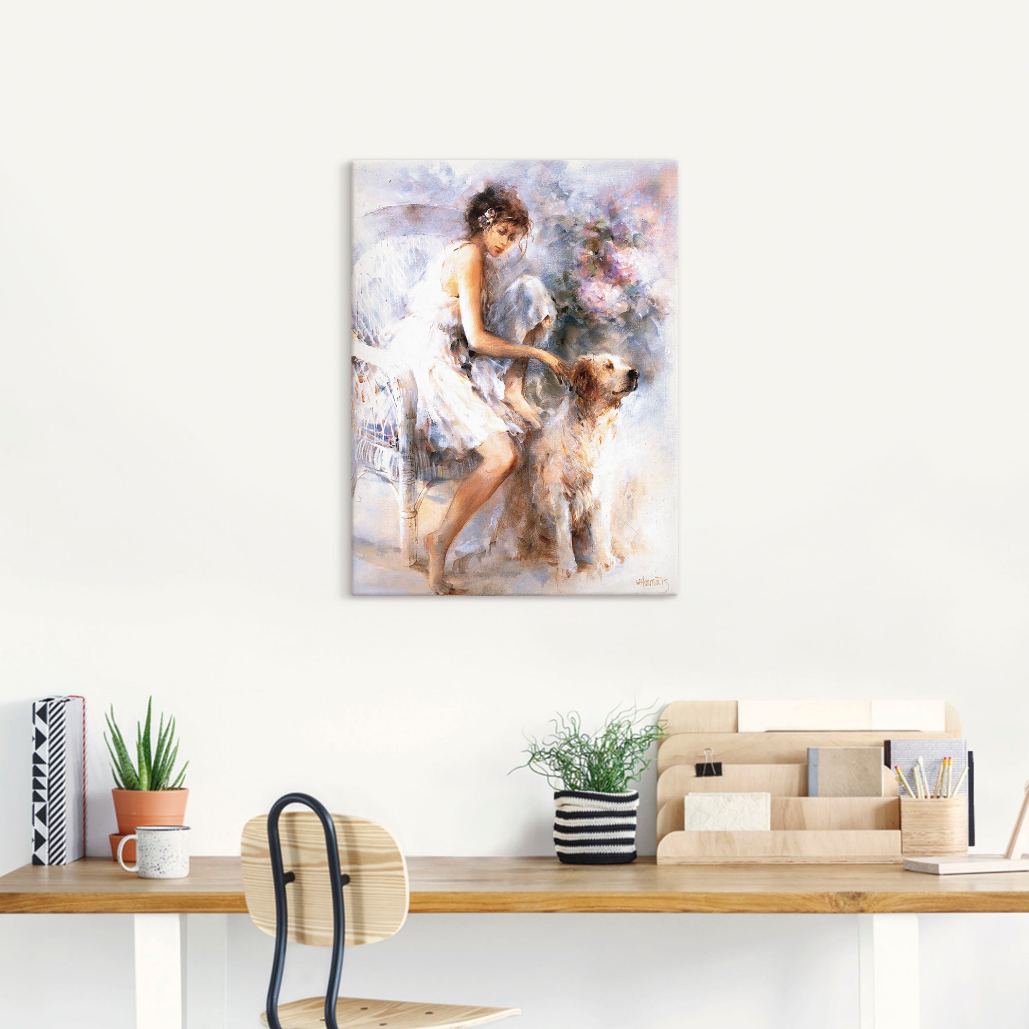 Artland Leinwandbild »Freunschaft«, Frau, (1 St.), auf Keilrahmen gespannt