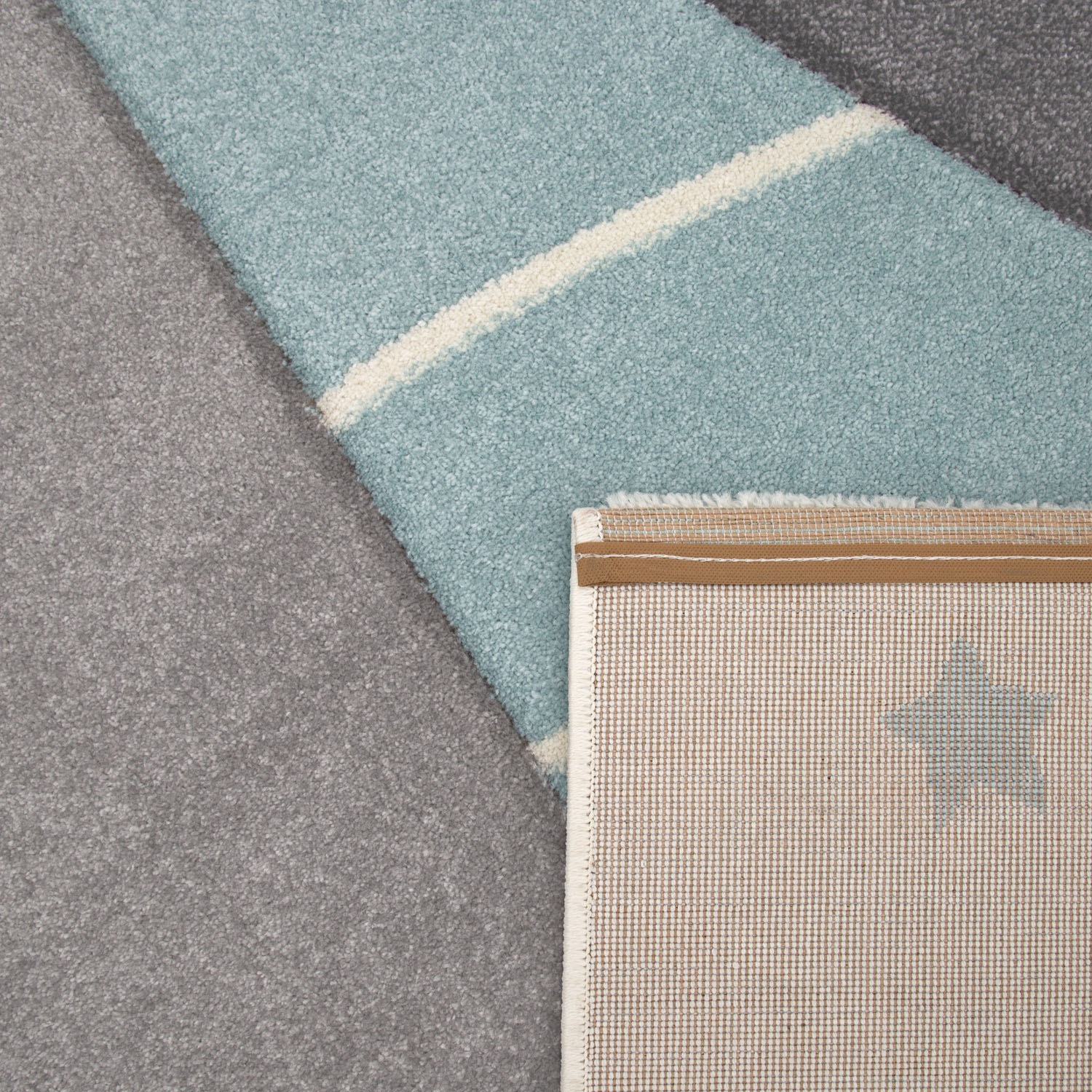 Paco Home Kinderteppich »Cosmo 707«, rechteckig, 13 mm Höhe, 3D-Design, niedliches Motiv Berge & Sterne, Pastell-Farben