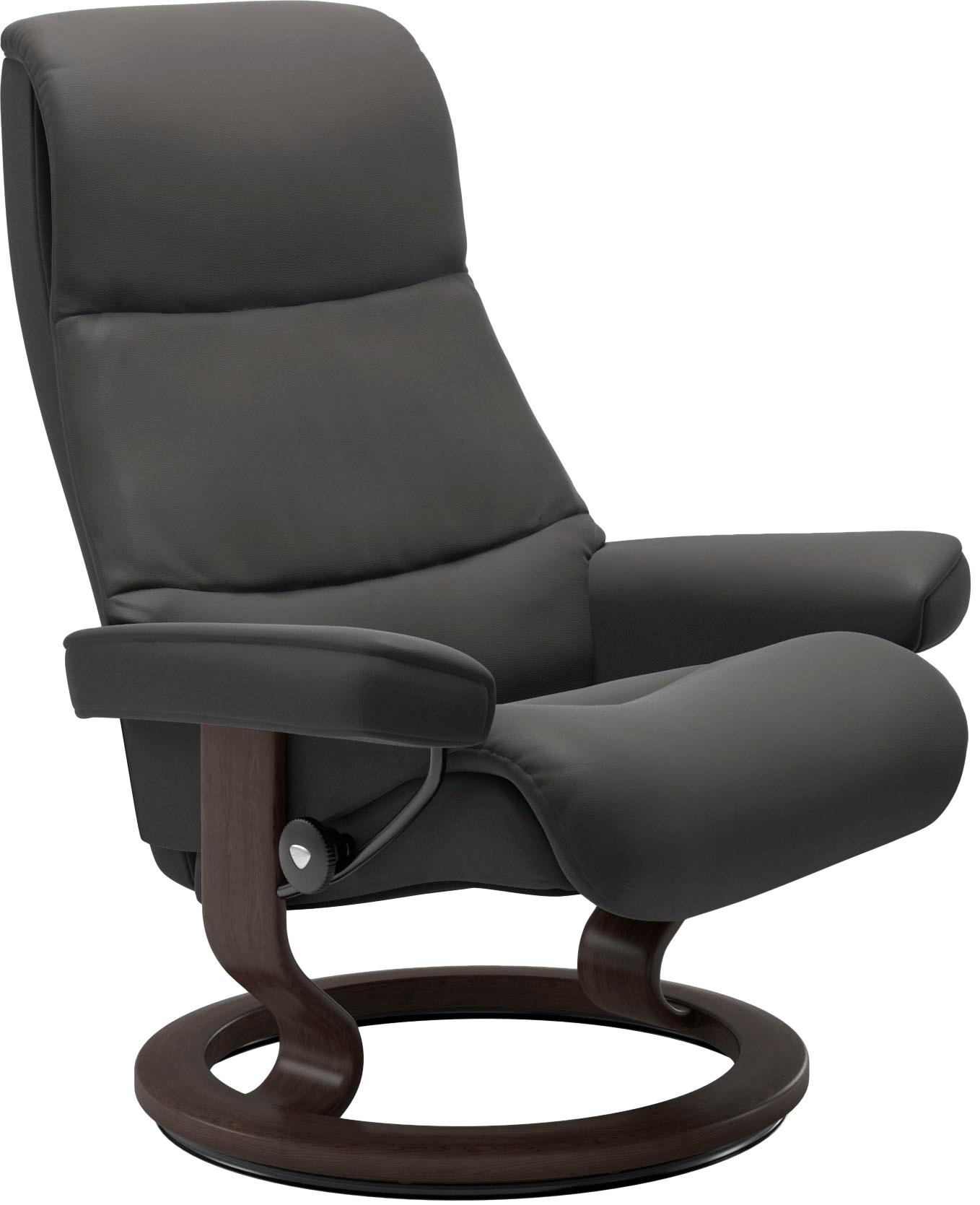 Stressless® Relaxsessel »View« Set, Relaxsessel mit Hocker,  mit Classic Base, Größe M,Gestell Wenge