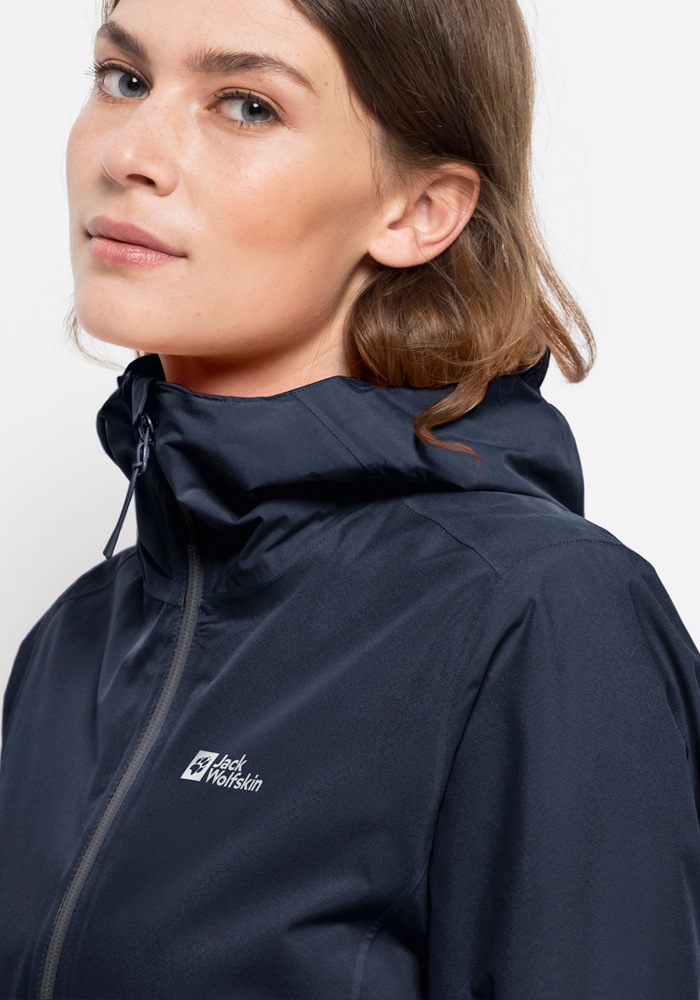 Jack Wolfskin Outdoorjacke »PACK & GO SHELL W«, mit Kapuze