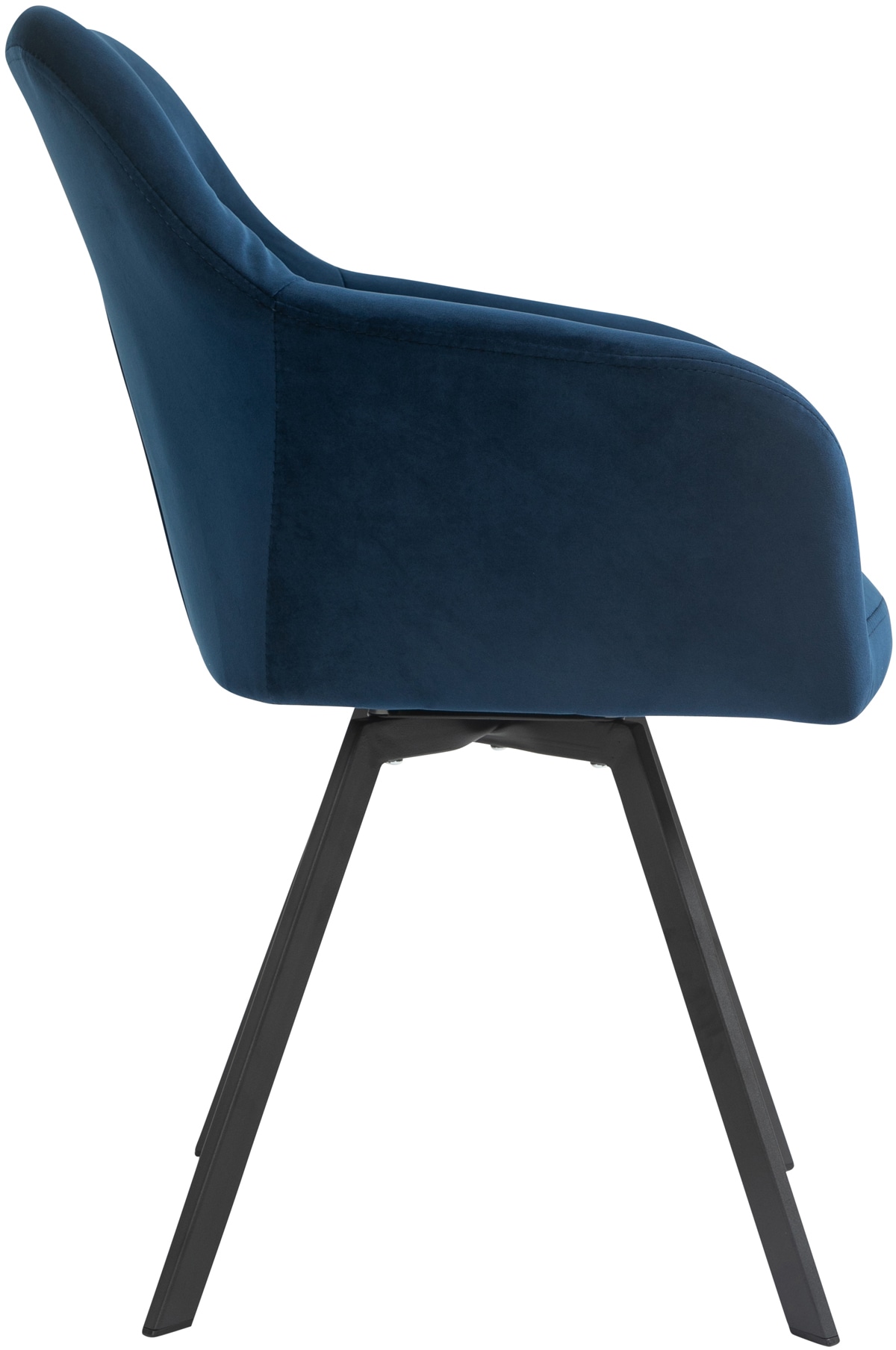 SalesFever Essgruppe, (Set, 5 tlg.), Stühle mit 360° Drehplatte, Tischplatte mit echter Baumkante