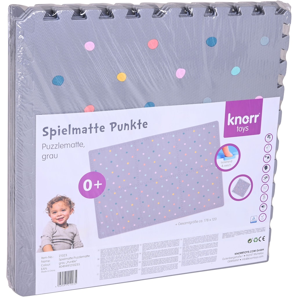 Knorrtoys® Puzzle »Softteppich Matte, grau bunt«