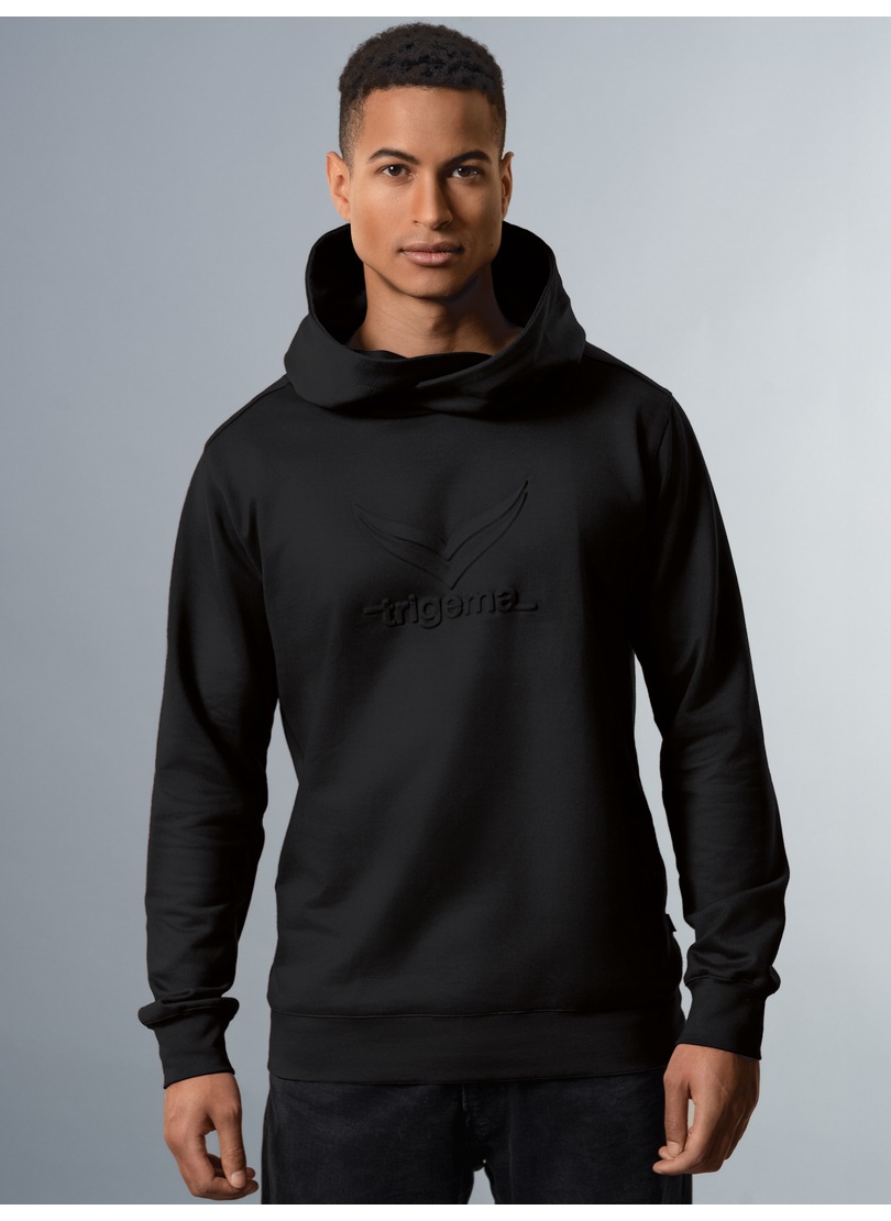 Trigema Kapuzensweatshirt »TRIGEMA Kapuzenpullover mit großem 3D-Motiv«