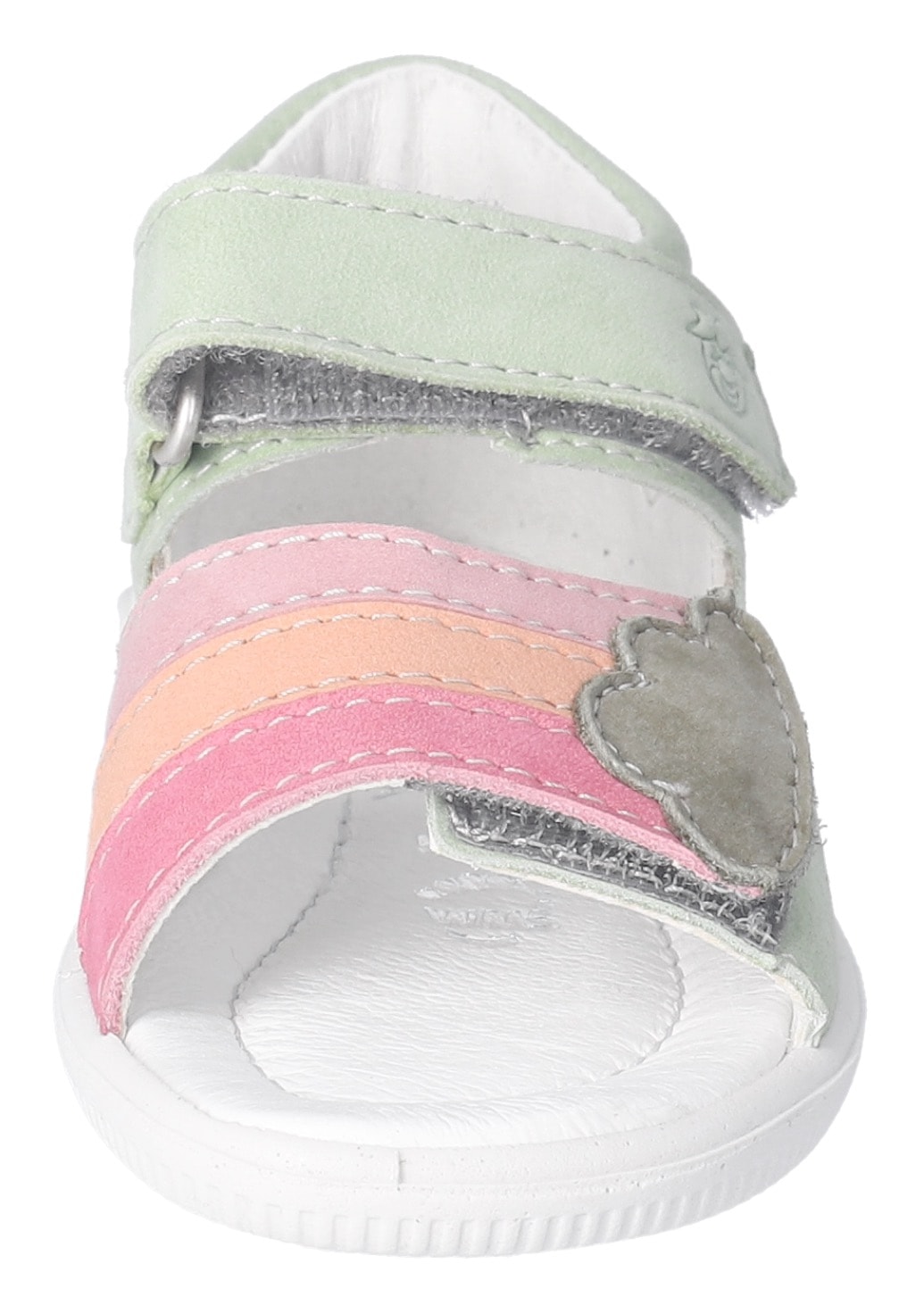 PEPINO by RICOSTA Sandale »Tia WMS: mittel«, Klettsandale im Regenbogendesign, WMS, Größenschablone zum Download