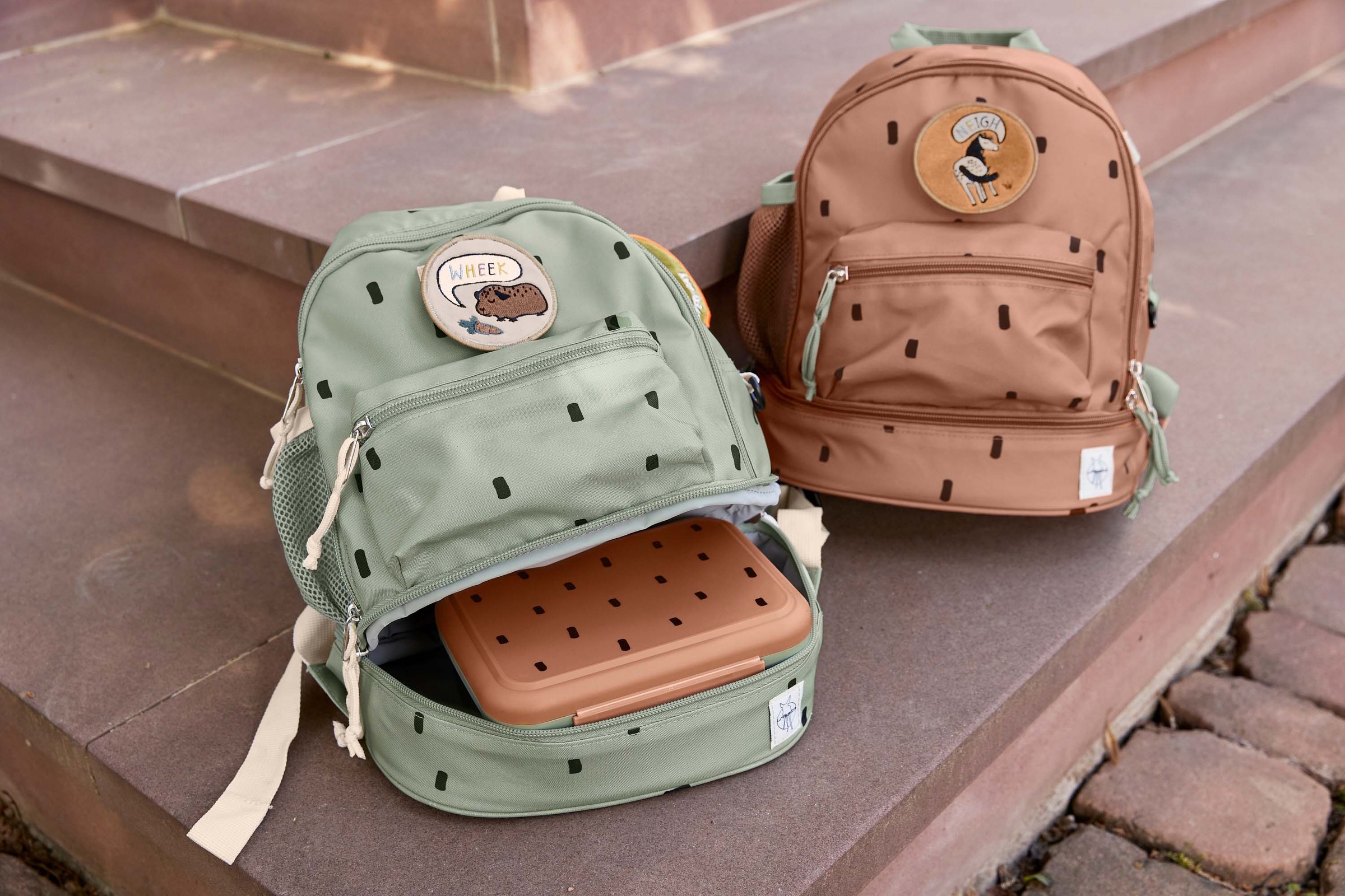 LÄSSIG Kinderrucksack »Happy Prints, Mini Backpack, Caramel«