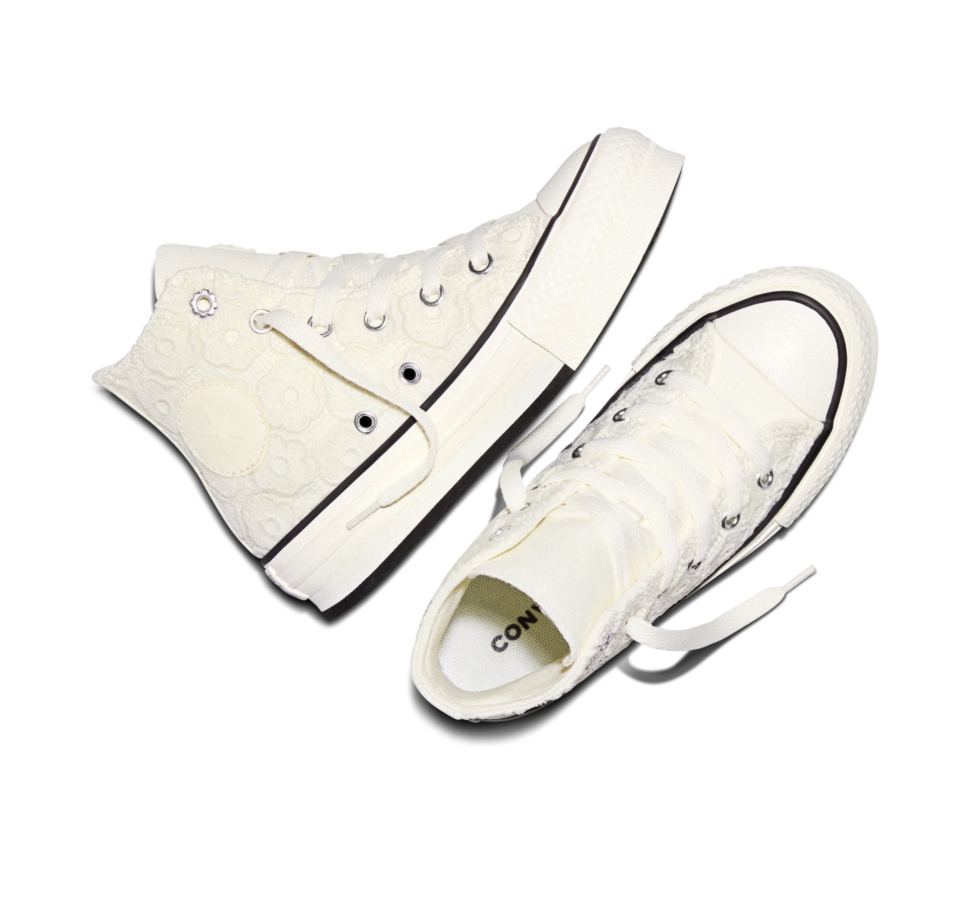 Converse Sneaker »CHUCK TAYLOR ALL STAR EVA LIFT PLATFORM FLORAL CROCHET«  für sportliche Aktivitäten, mit leicht profiliertem Laufsohlenprofil