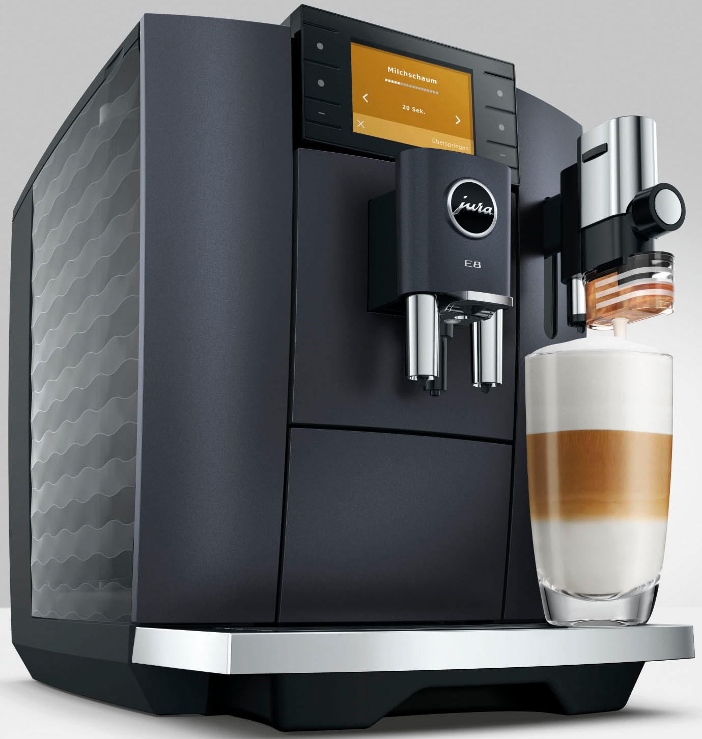 JURA Kaffeevollautomat »15749 E8 (ED), Cosmic Black« 27 Spezialitäten, WiFi, Hot & Light Brew, Sweet