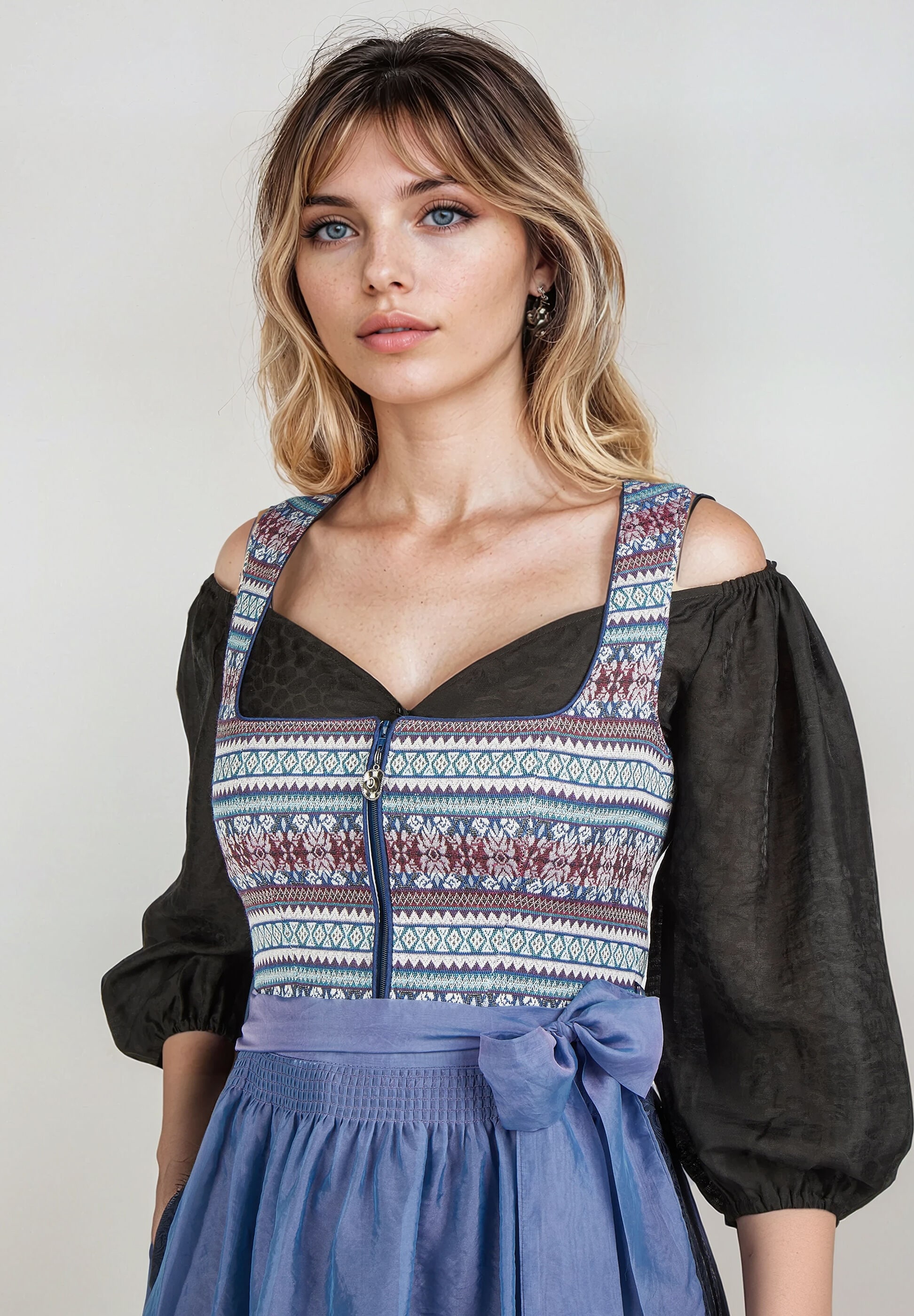 Spieth & Wensky Dirndl »Ghiese« leichter und luftiger Rock mit Blumenmuster