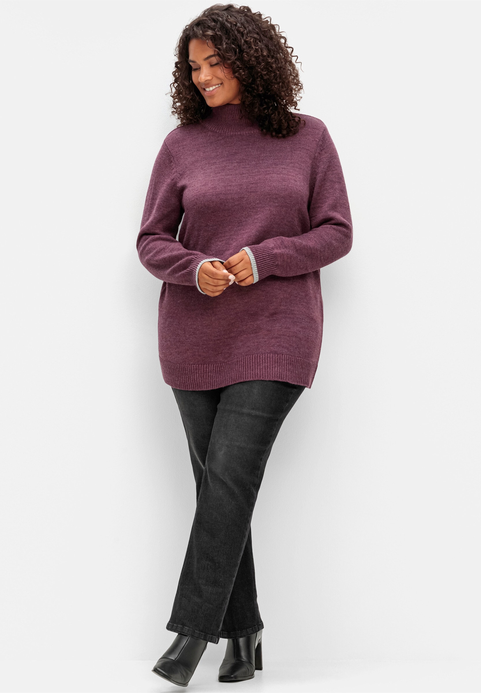 Sheego 5-Pocket-Jeans »Stretch-Jeans Gerade Jeans mit TruTemp365® Fasern« mit funktionellen TruTemp365® Fasern