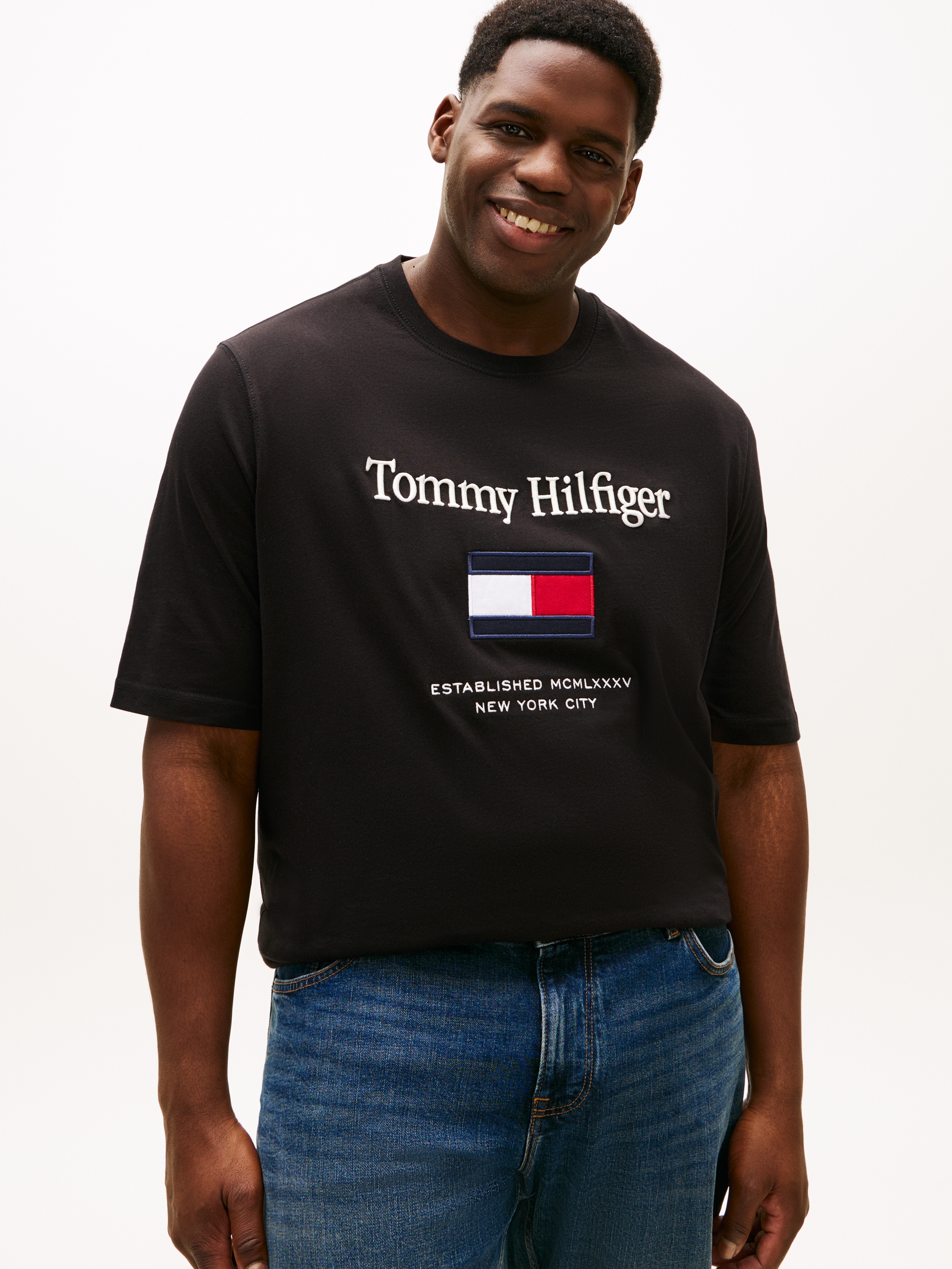 Tommy Hilfiger Big & Tall T-Shirt »BT-TOMMY EMBRO FLAG«